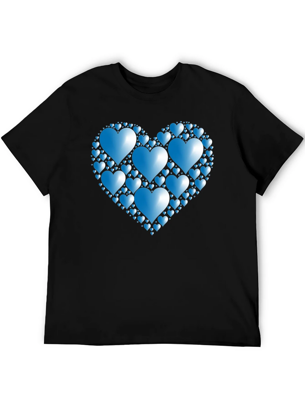 Heart of Hearts Graphic Tee - Black Casual Shirt