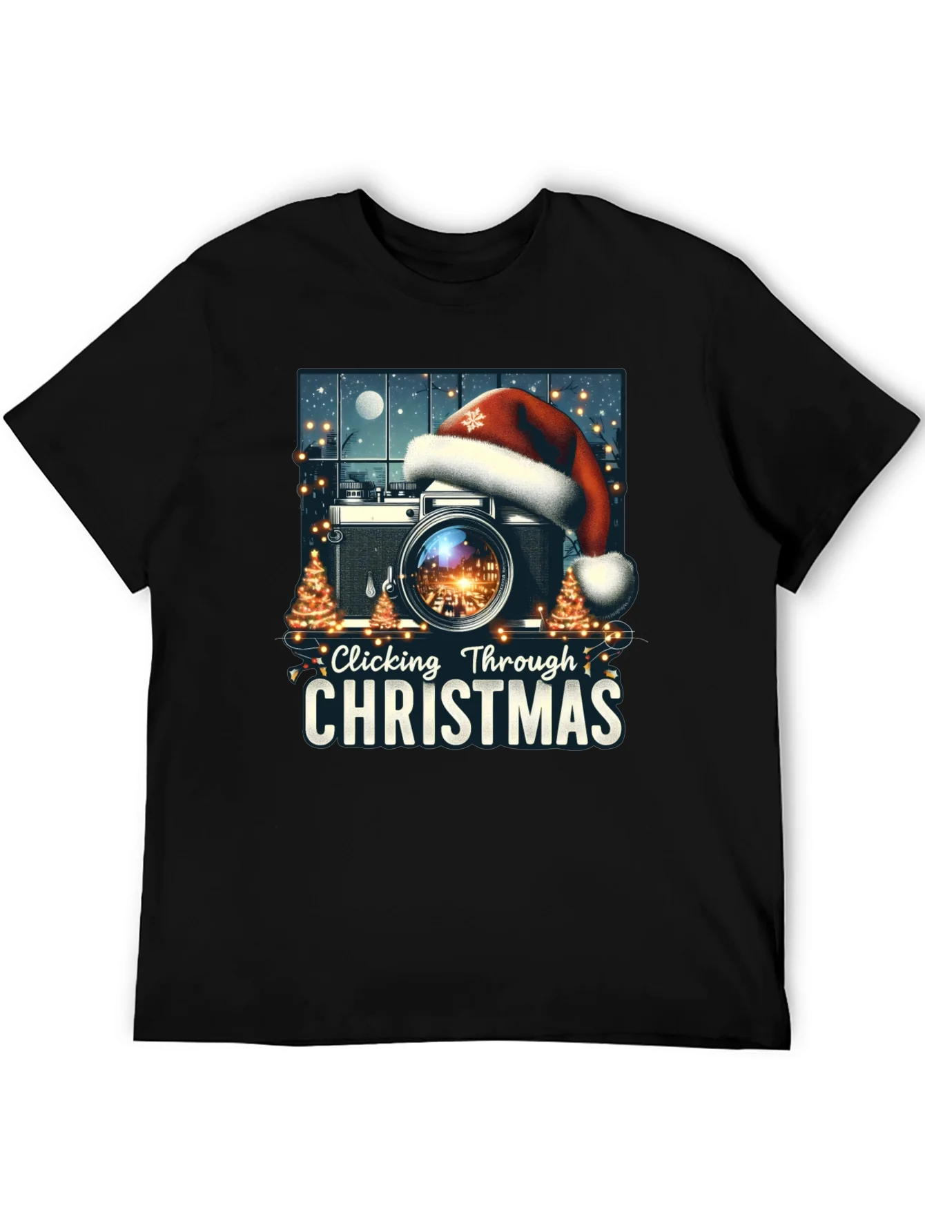 Clicking Through Christmas Camera Holiday T-Shirt