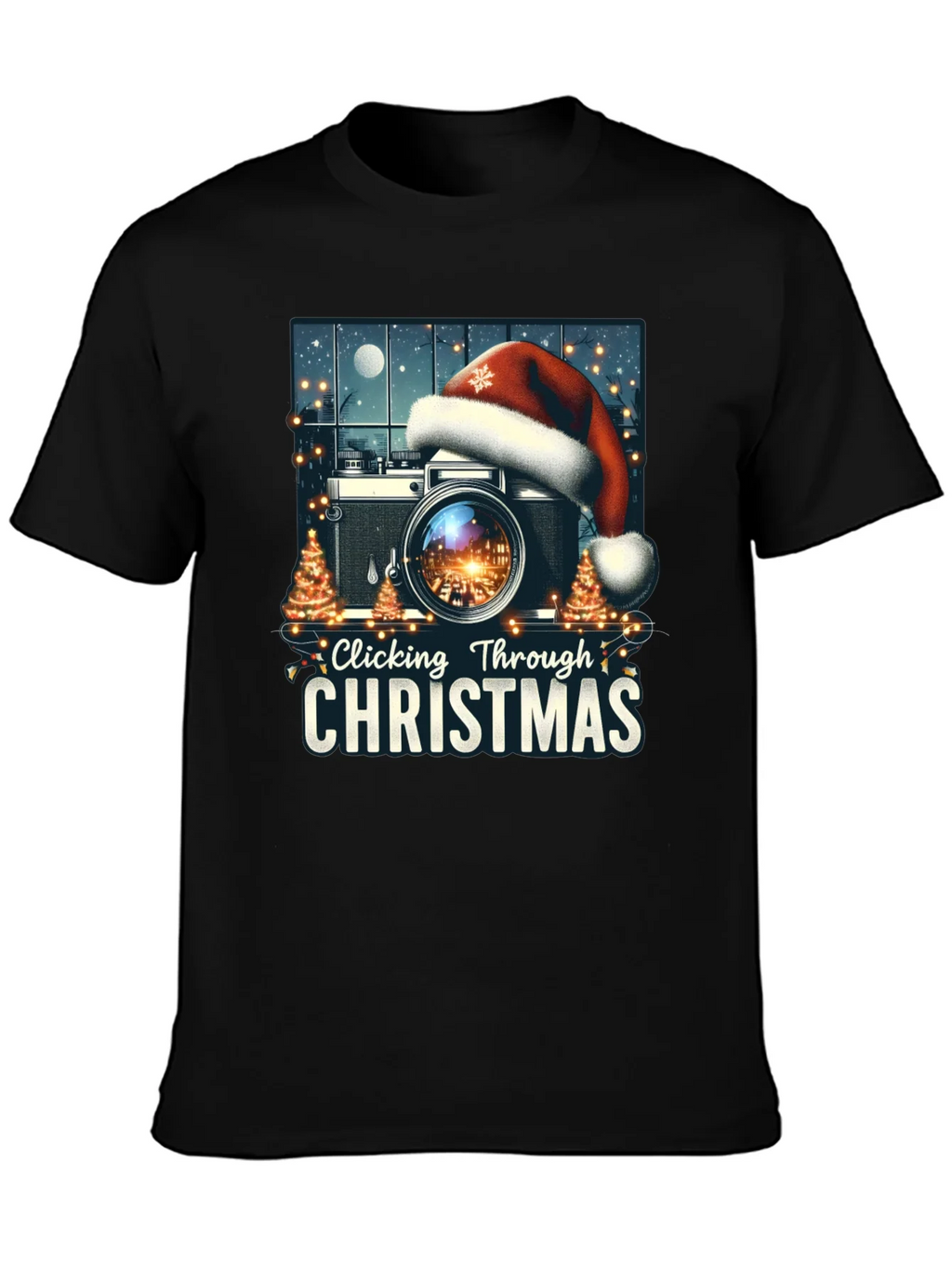 Clicking Through Christmas Camera Holiday T-Shirt