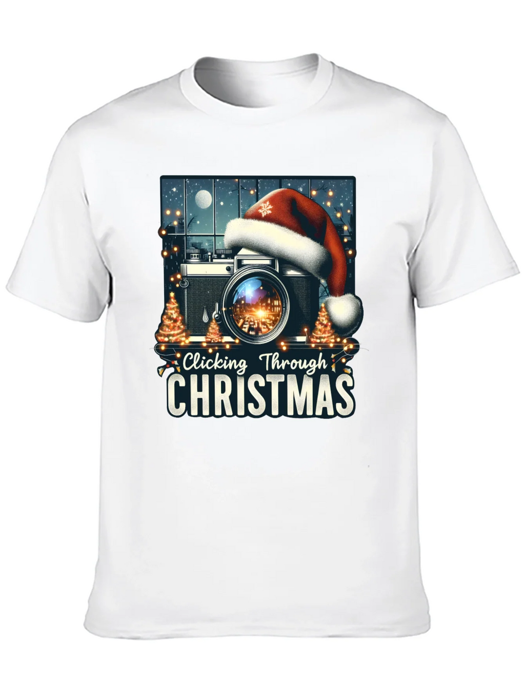 Clicking Through Christmas Camera Holiday T-Shirt