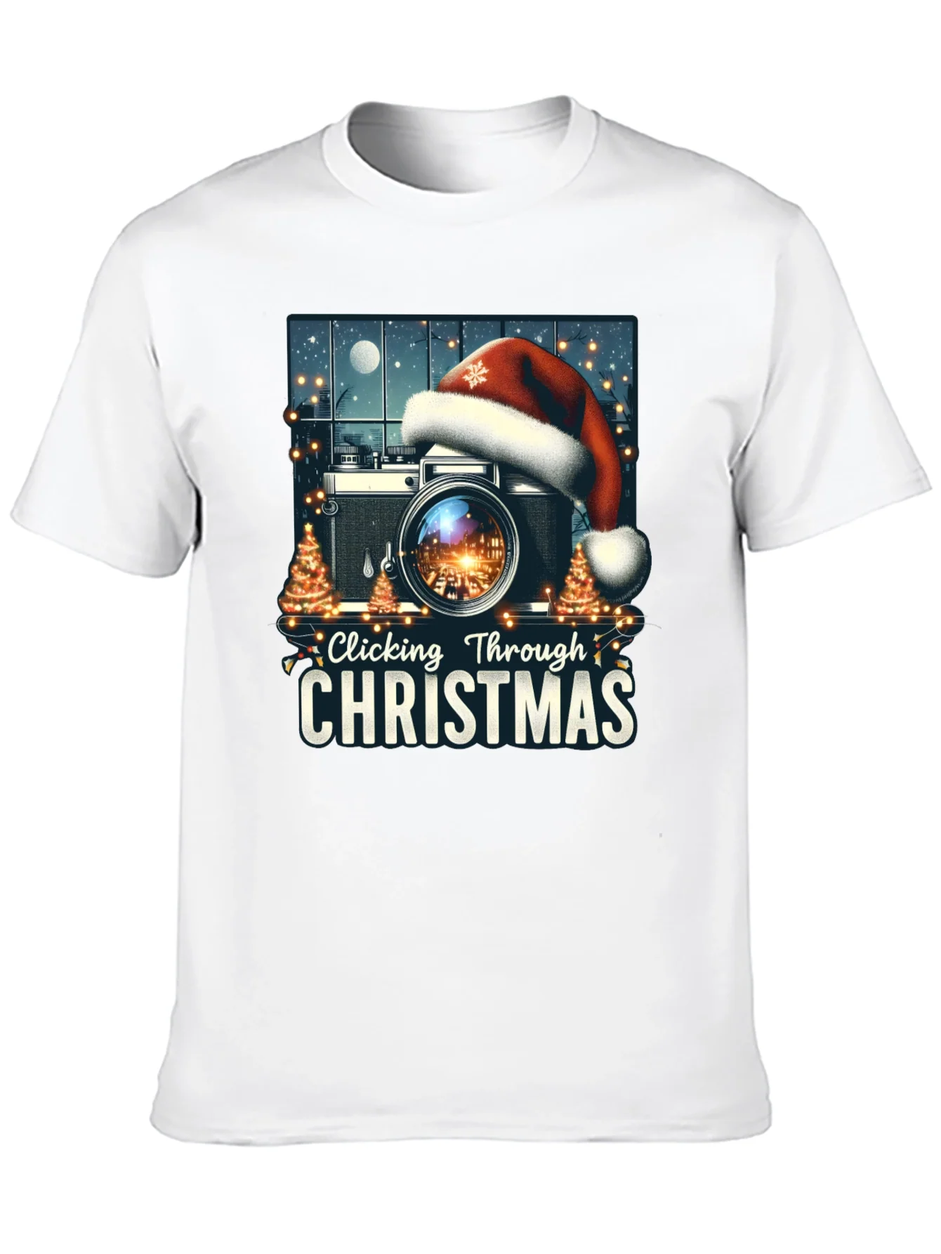 Clicking Through Christmas Camera Holiday T-Shirt