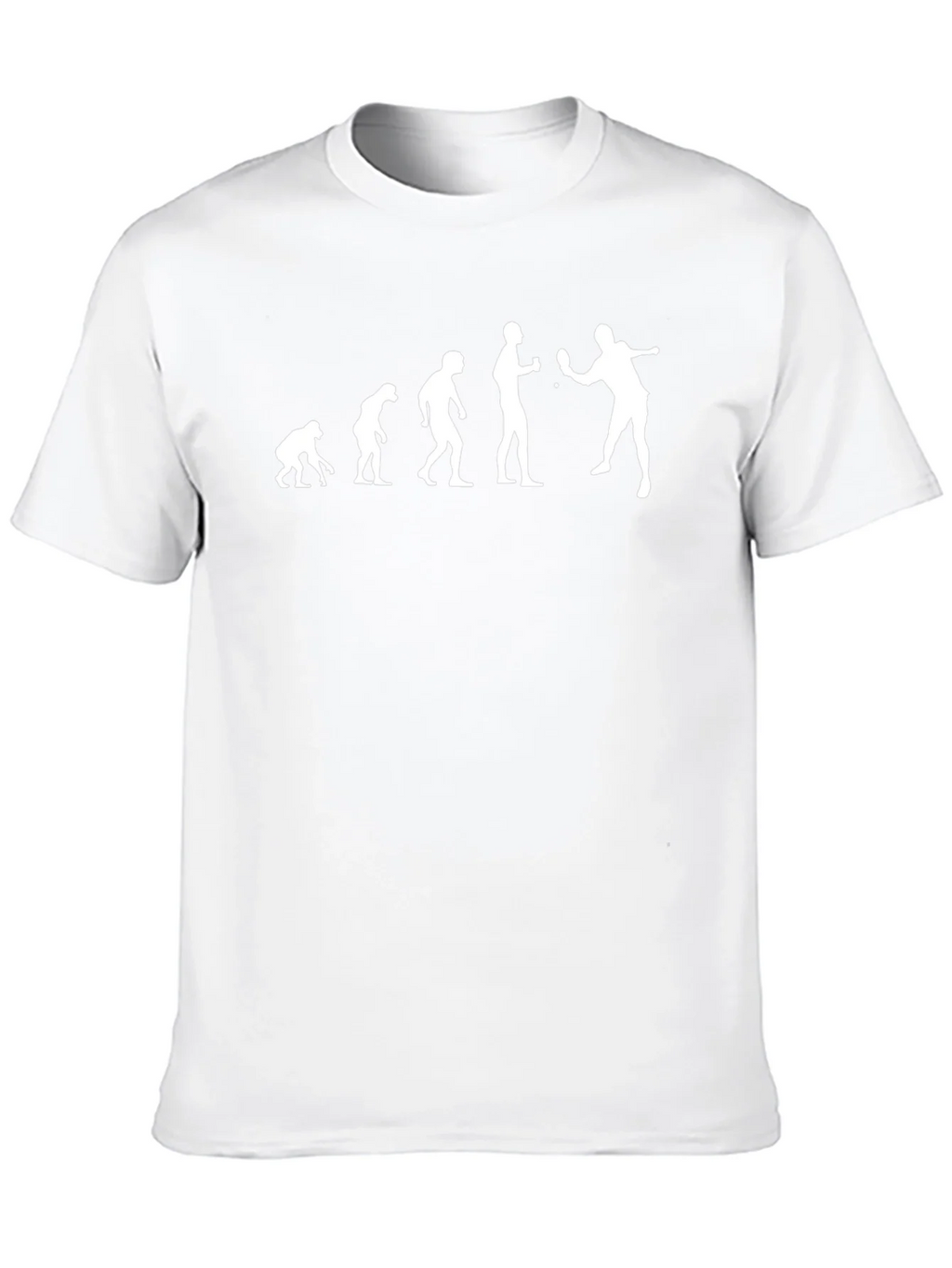 Evolution of Ping Pong T-Shirt - Black Cotton