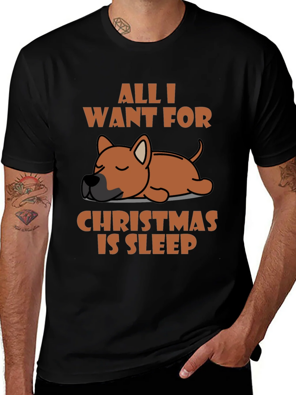 All I Want for Christmas is Sleep T-Shirt