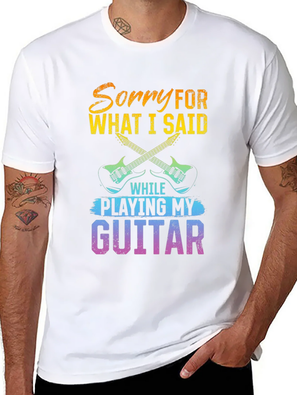 Sorry For What I Said Guitar T-Shirt