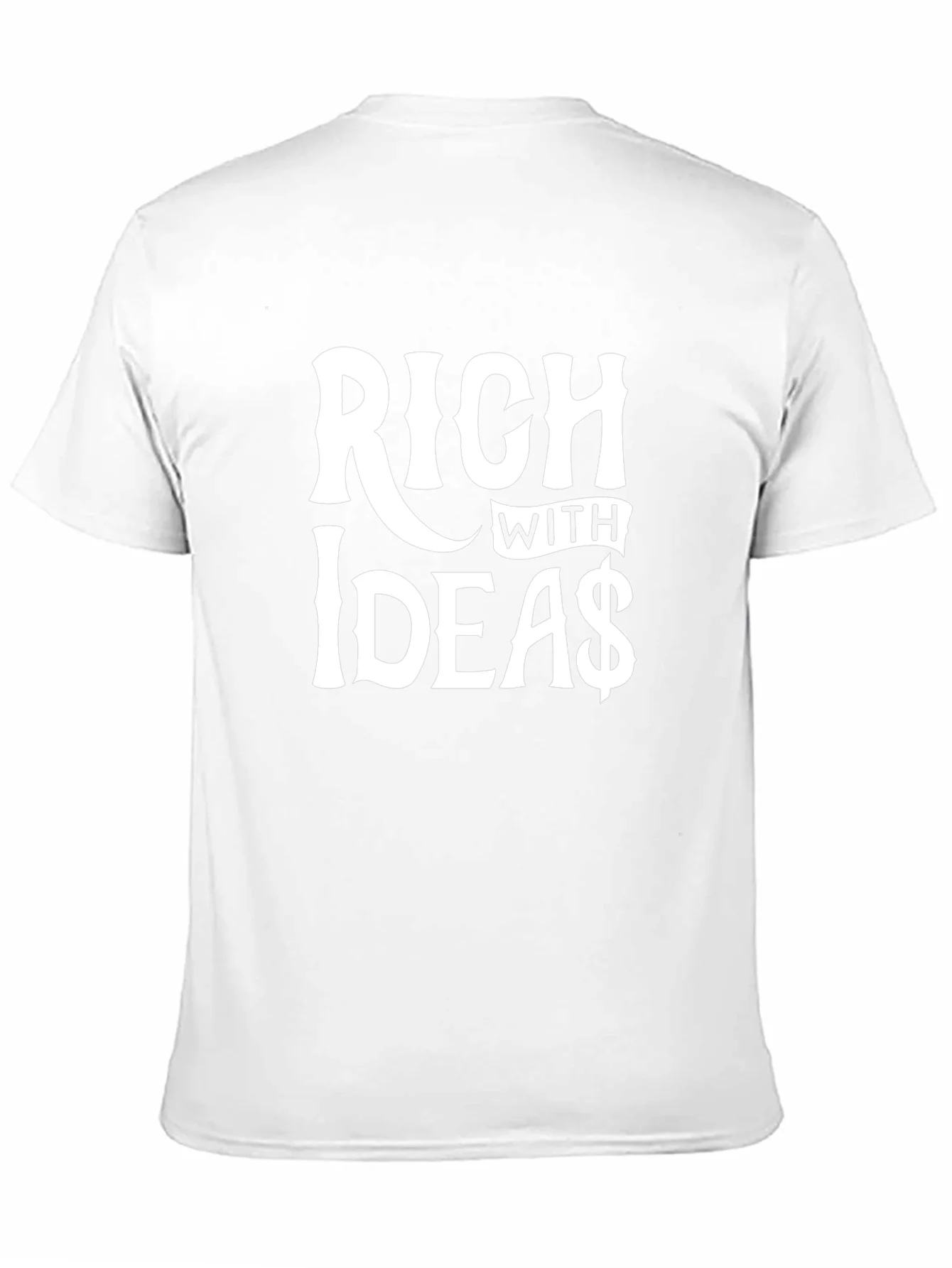 Rich with Ideas Graphic T-Shirt - Black Crew Neck Tee