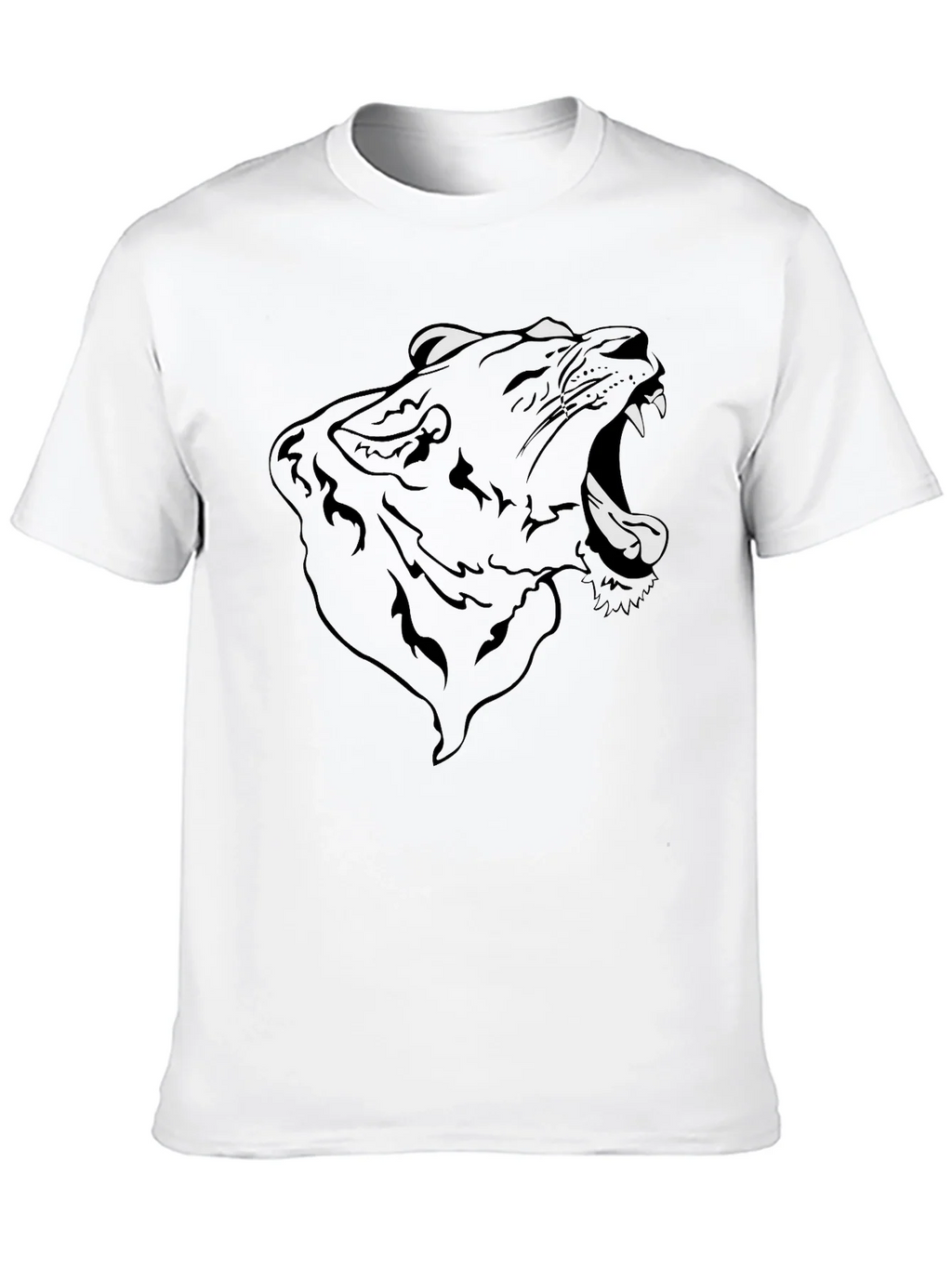Roaring Panther Graphic Tee - Mens Black T-Shirt