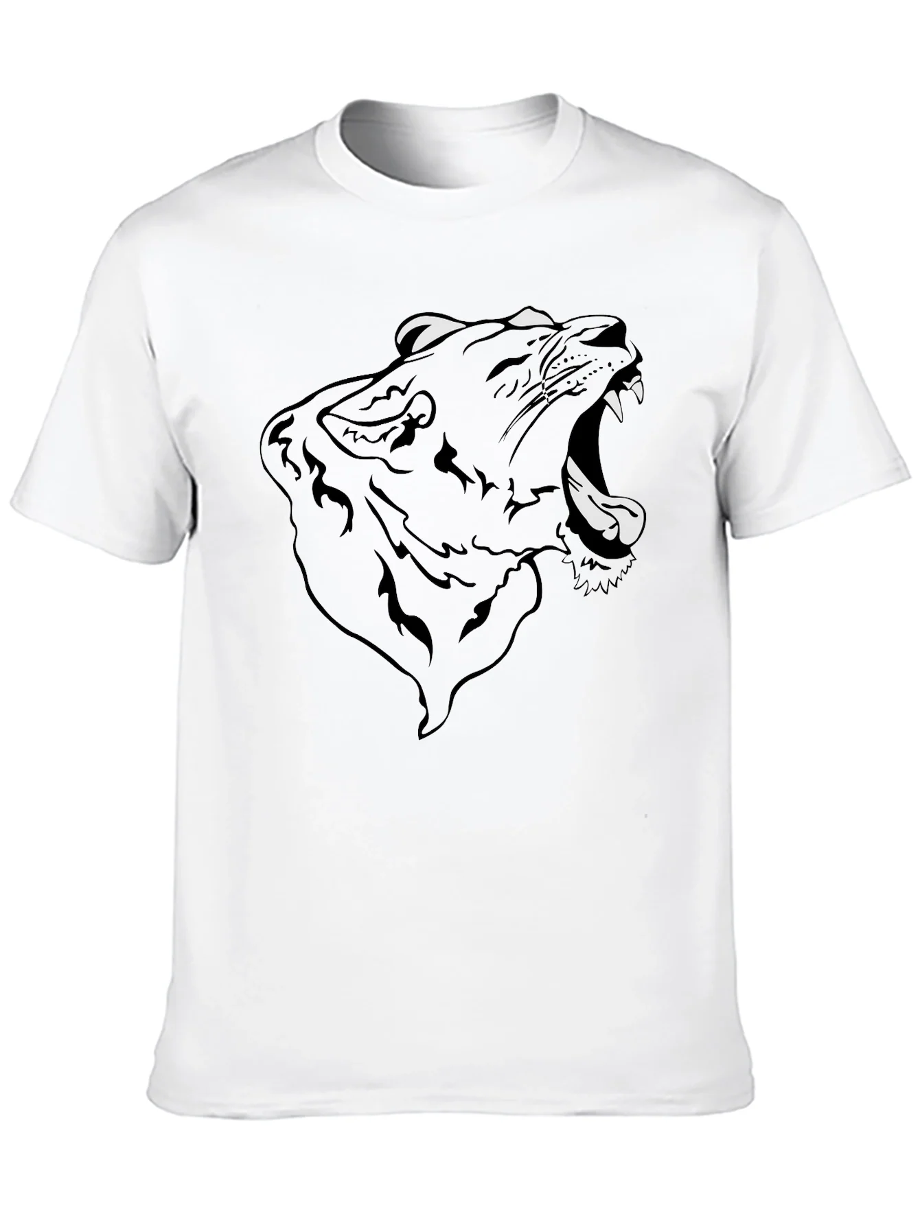 Roaring Panther Graphic Tee - Mens Black T-Shirt