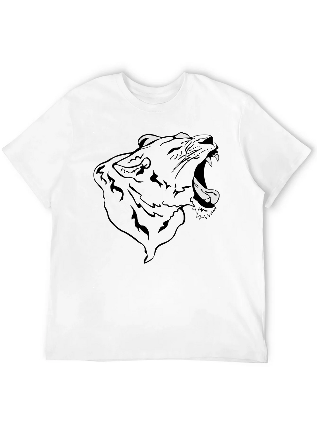 Roaring Panther Graphic Tee - Mens Black T-Shirt