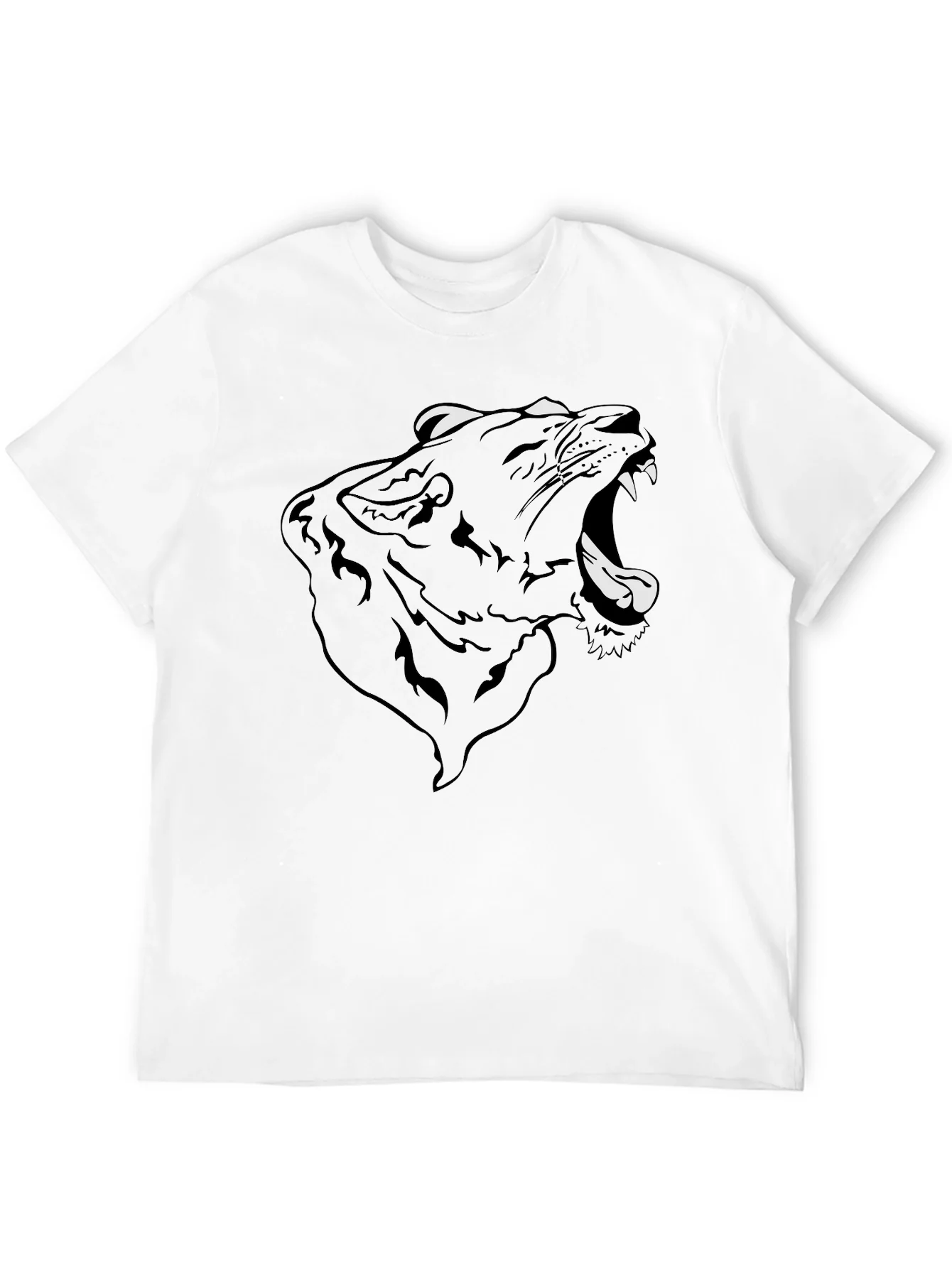 Roaring Panther Graphic Tee - Mens Black T-Shirt
