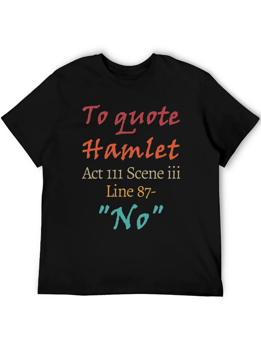 Hamlet Quote T-Shirt: No Line 87