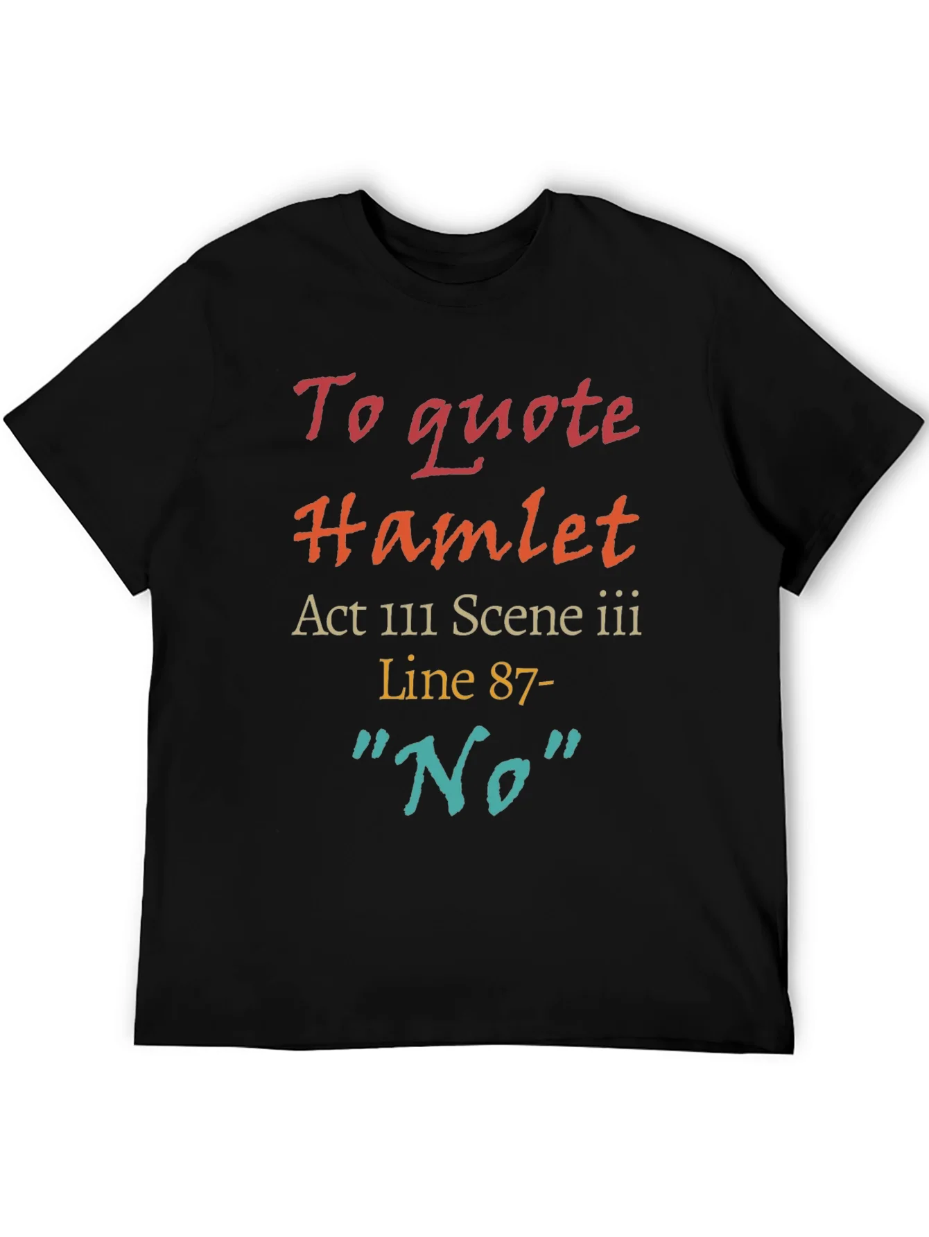 Hamlet Quote T-Shirt: No Line 87
