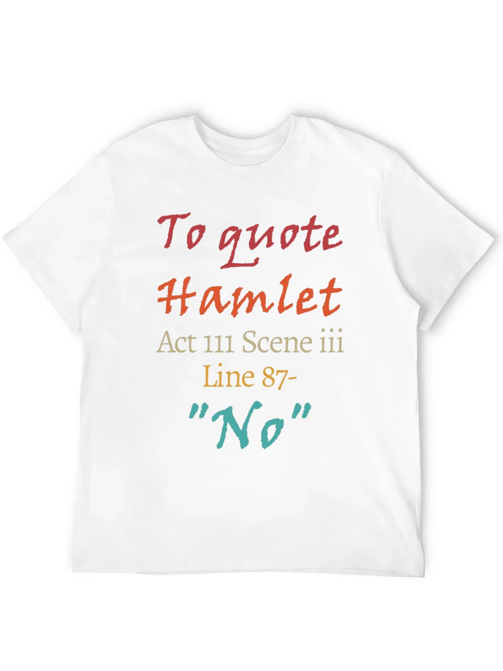 Hamlet Quote T-Shirt: No Line 87