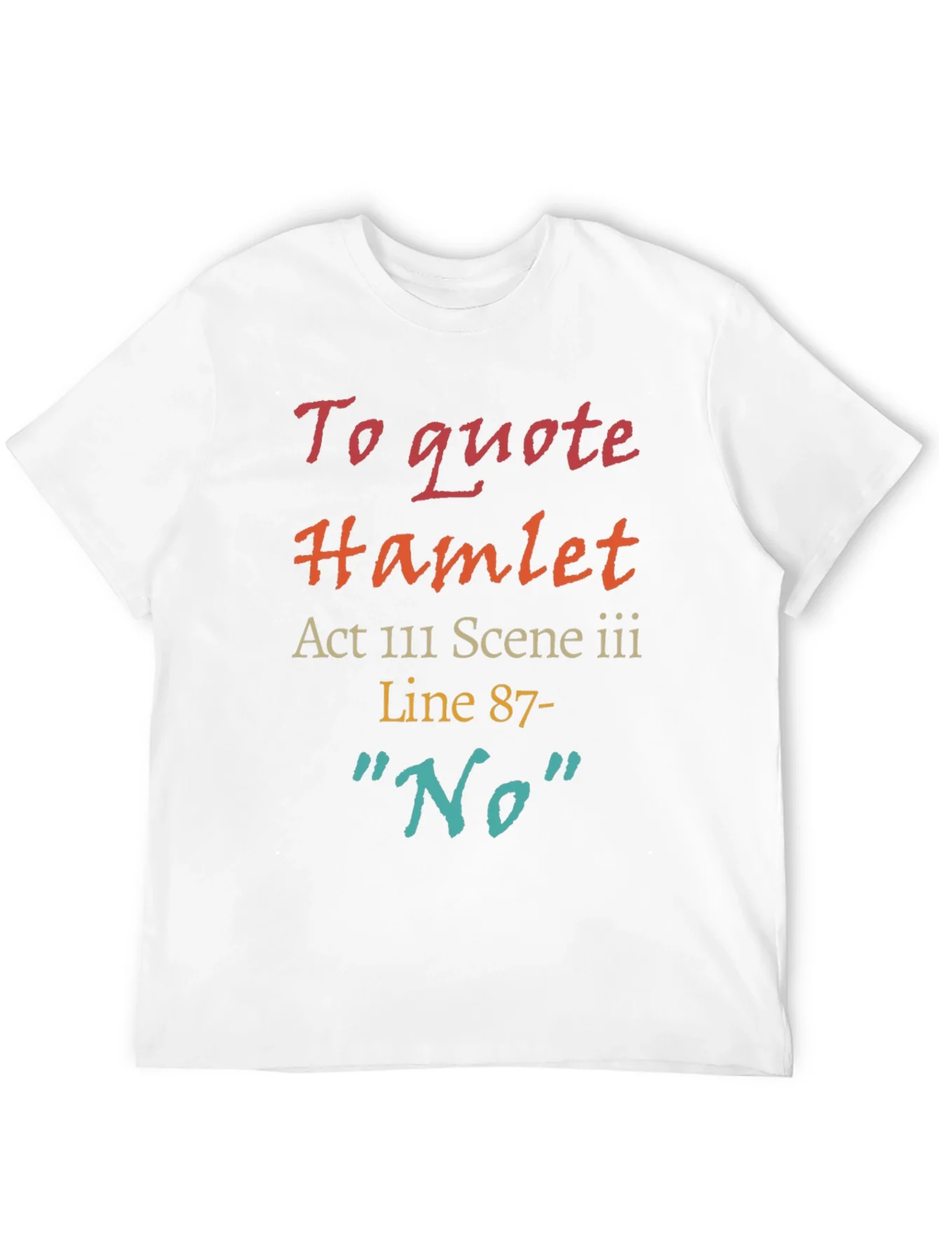 Hamlet Quote T-Shirt: No Line 87