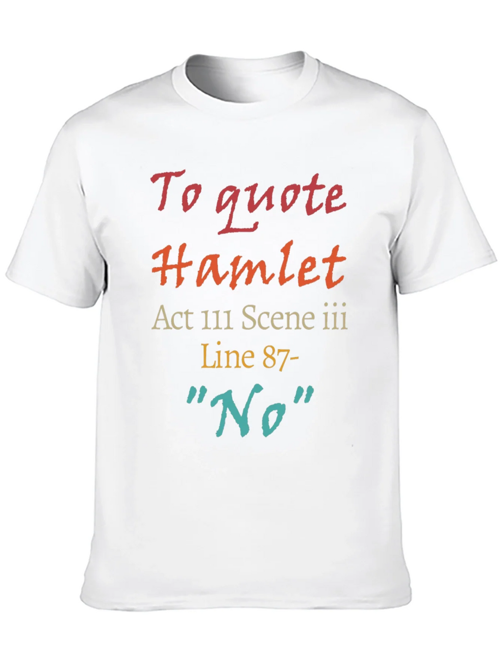 Hamlet Quote T-Shirt: No Line 87