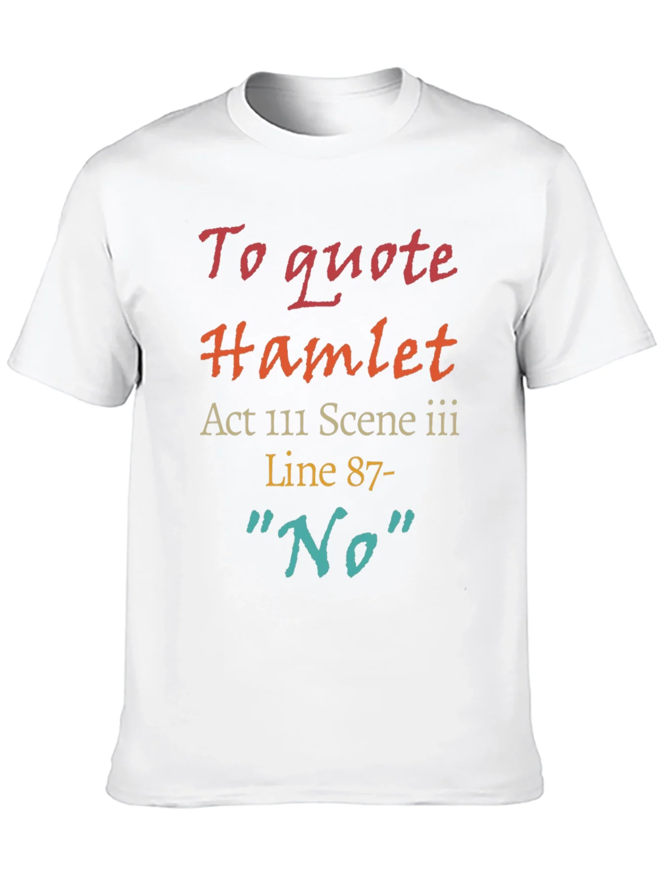 Hamlet Quote T-Shirt: No Line 87