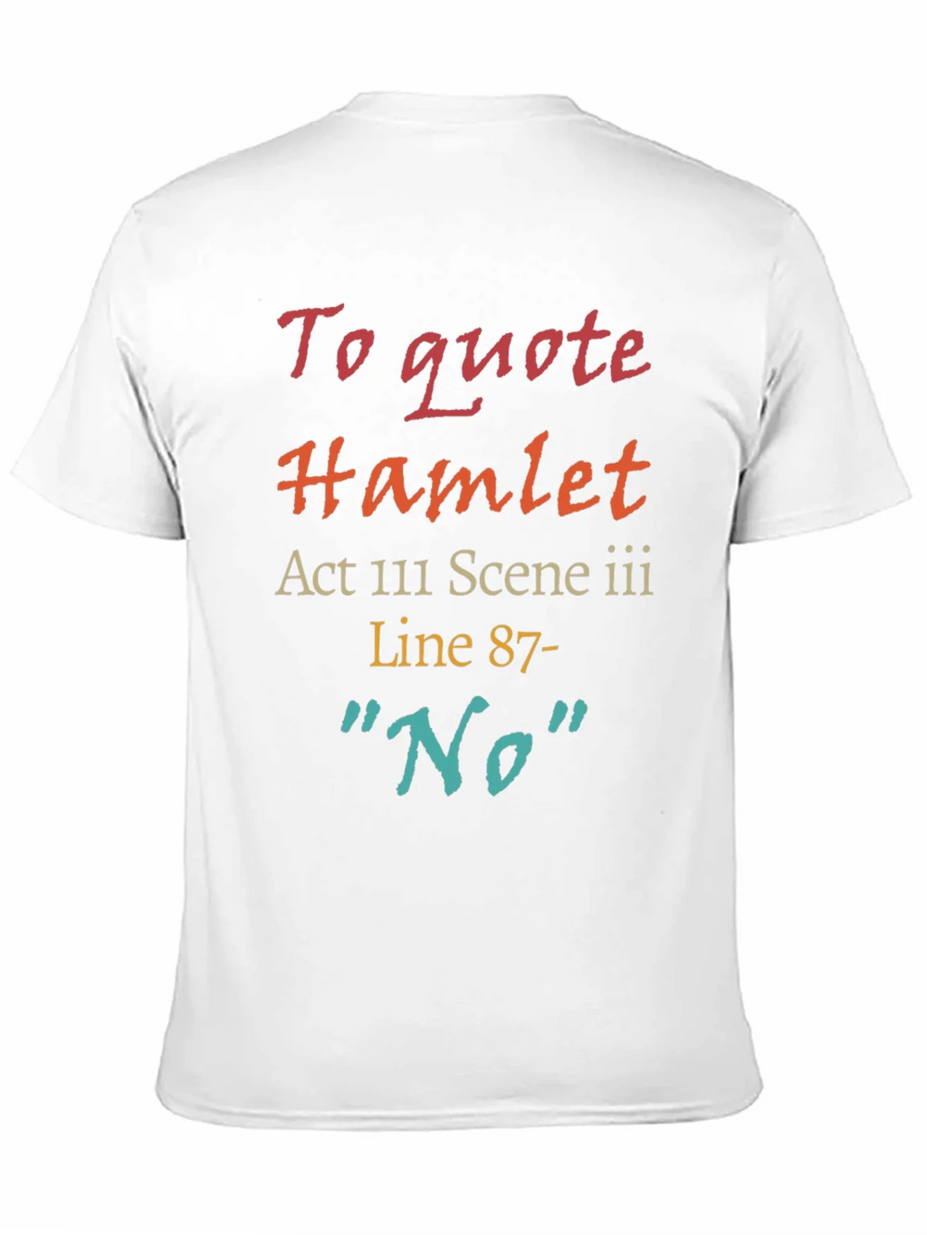 Hamlet Quote T-Shirt: No Line 87
