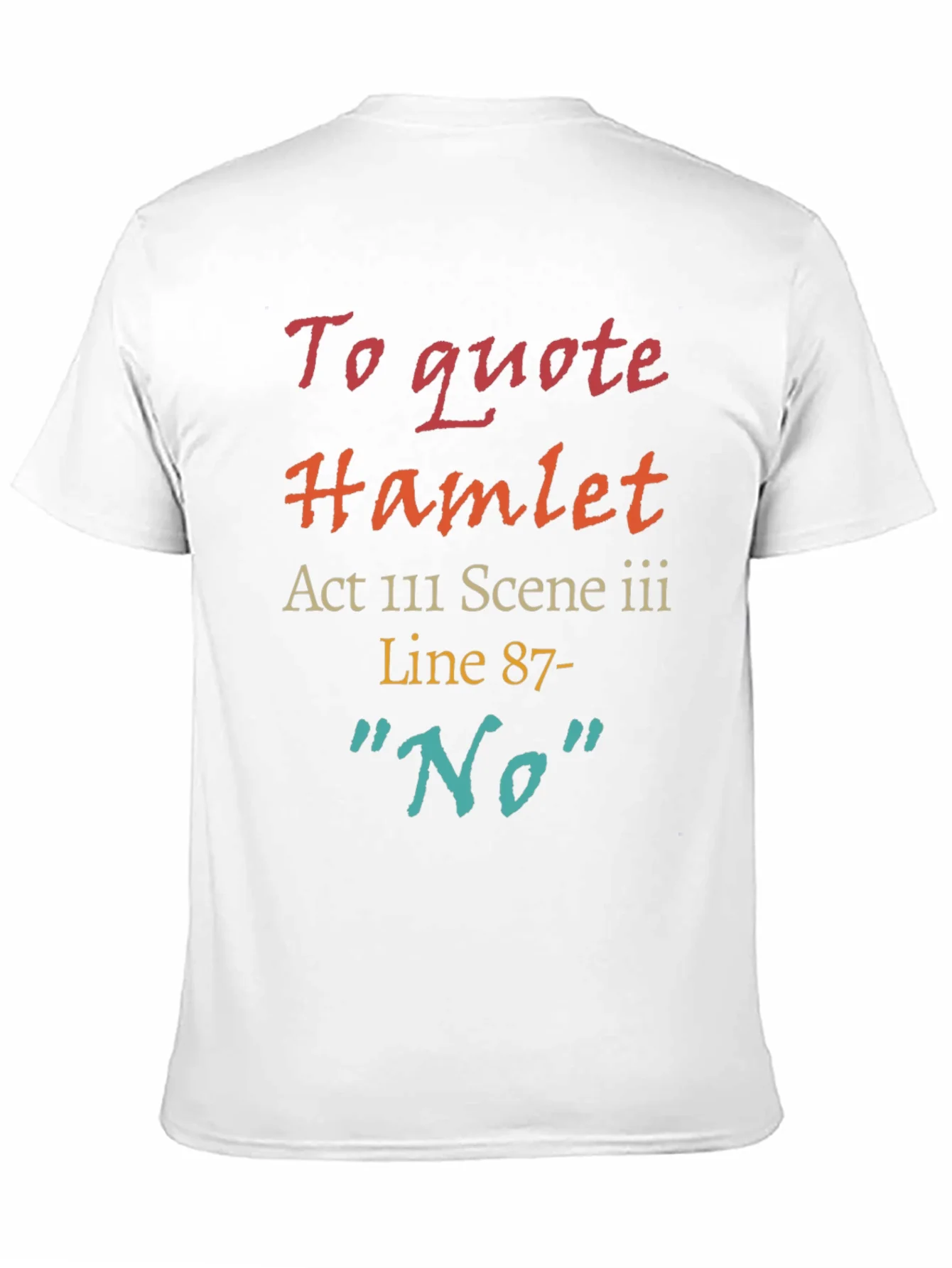 Hamlet Quote T-Shirt: No Line 87