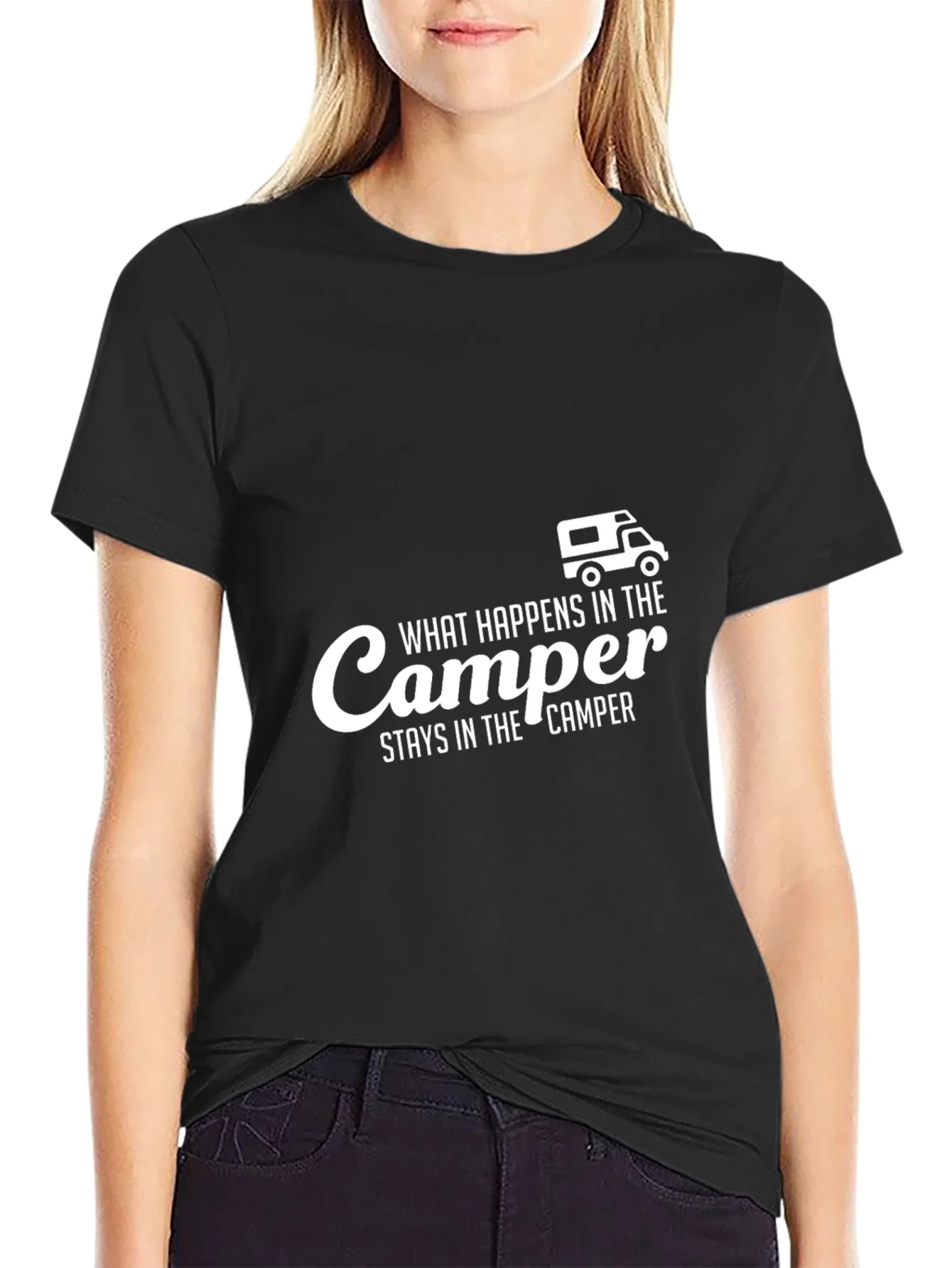 Camper Life T-Shirt - What Happens in the Camper Stays