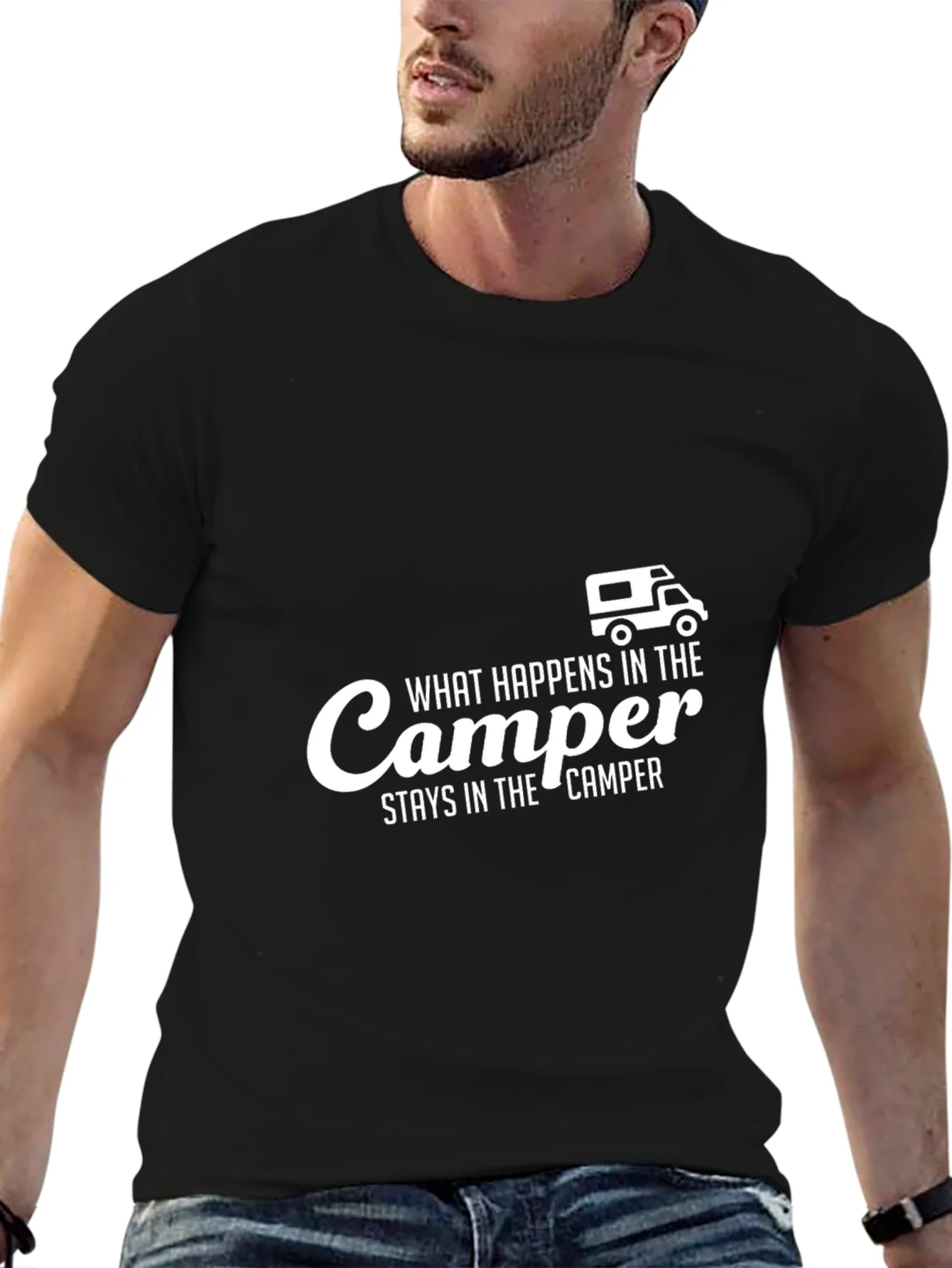 Camper Life T-Shirt - What Happens in the Camper Stays