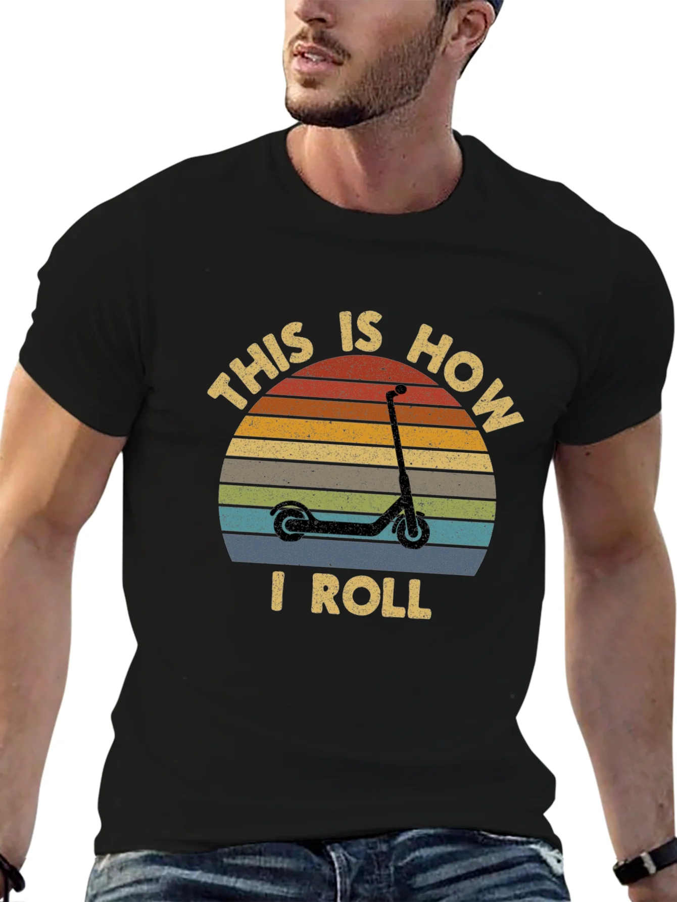 This is How I Roll Scooter T-Shirt - Retro Style