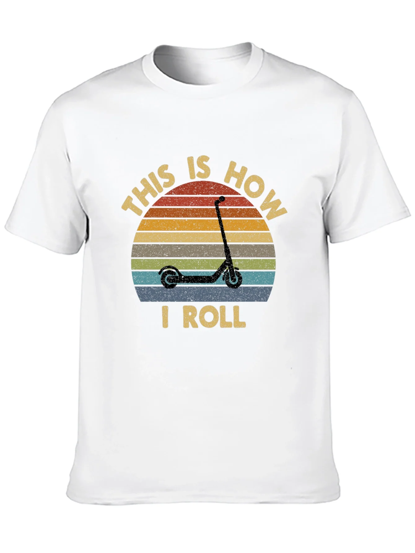 This is How I Roll Scooter T-Shirt - Retro Style