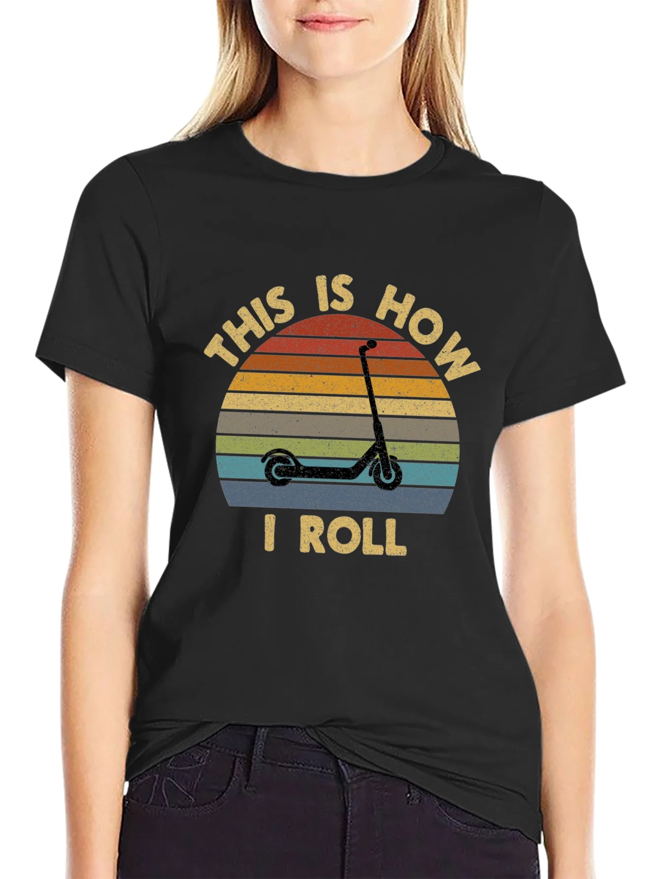 This is How I Roll Scooter T-Shirt - Retro Style