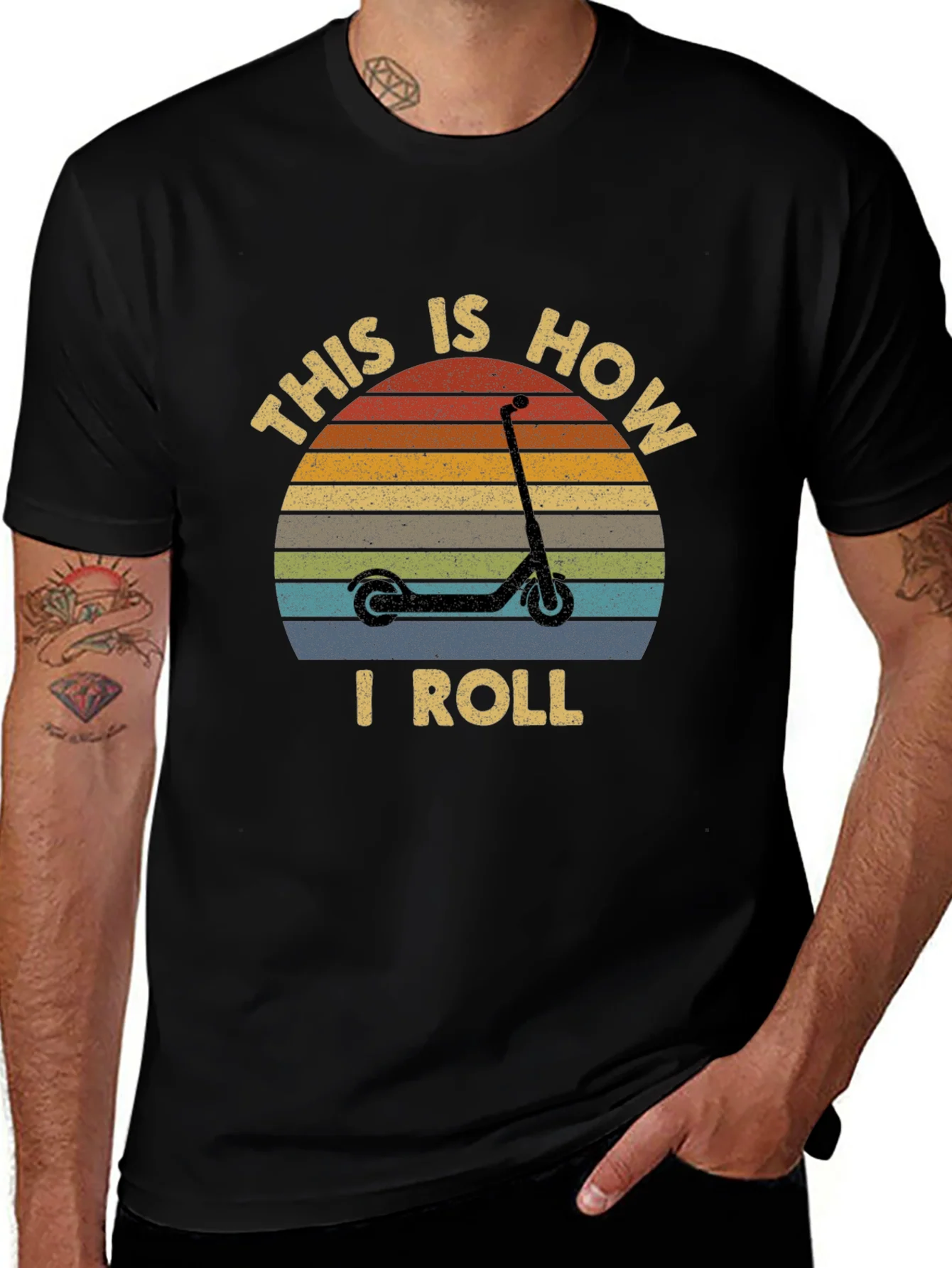 This is How I Roll Scooter T-Shirt - Retro Style