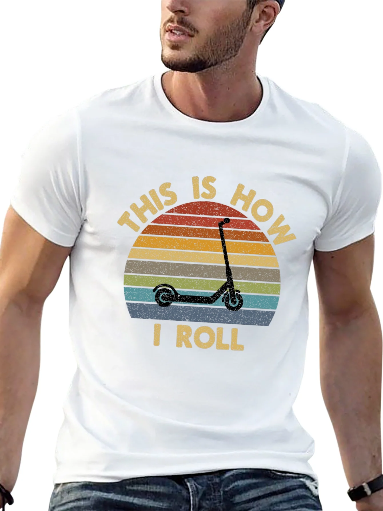 This is How I Roll Scooter T-Shirt - Retro Style