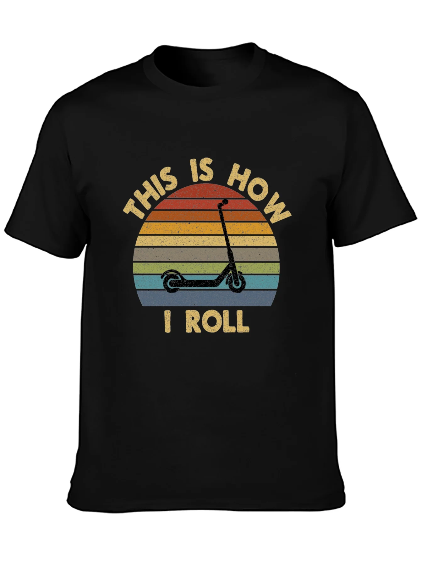 This is How I Roll Scooter T-Shirt - Retro Style