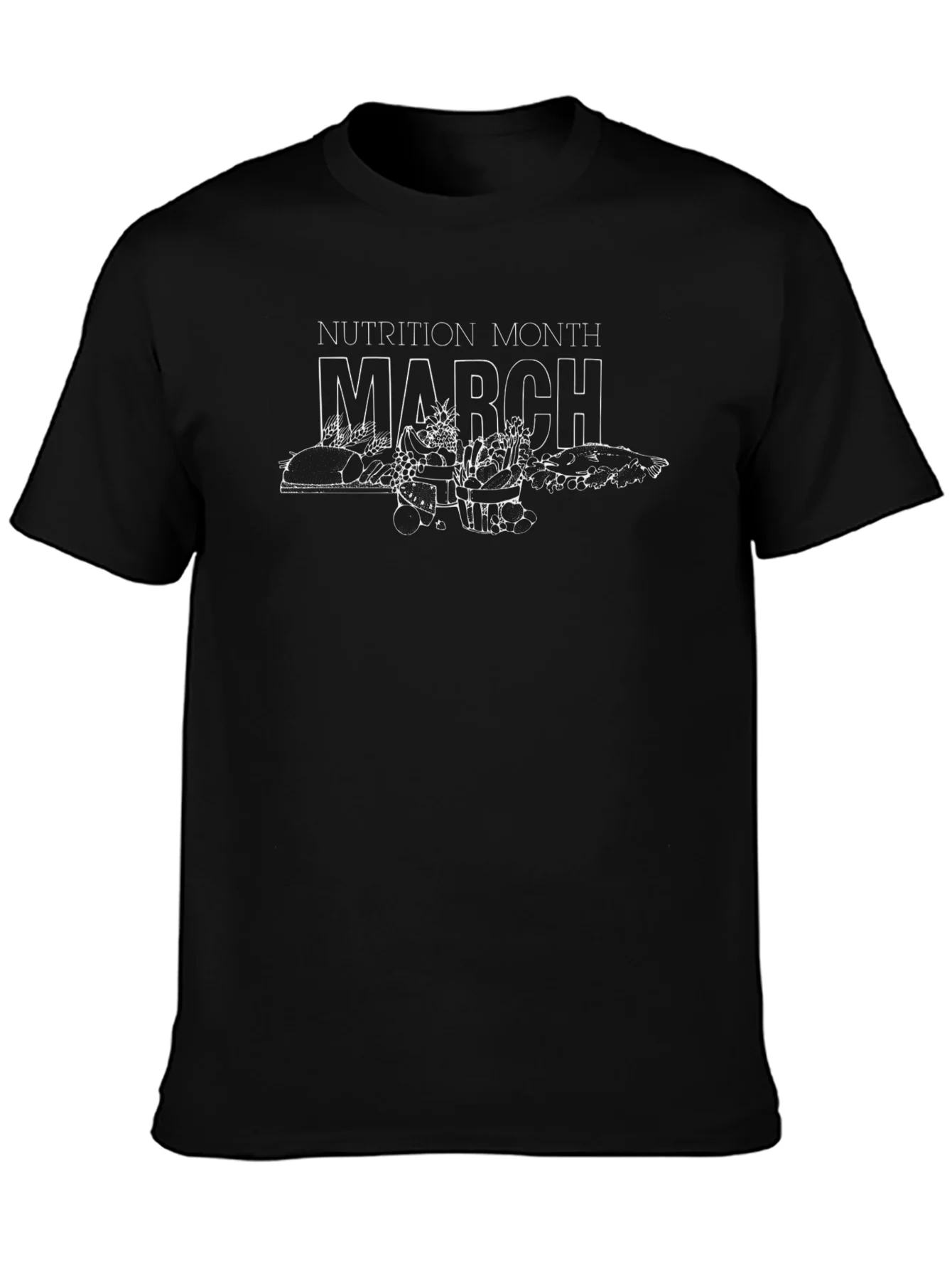 Nutrition Month March T-Shirt - Eat Healthy