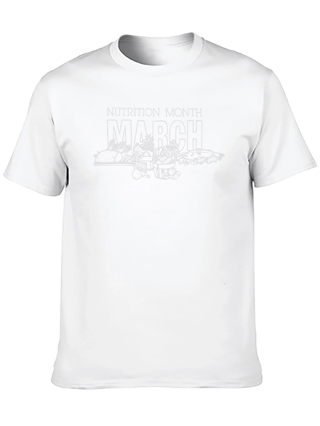 Nutrition Month March T-Shirt - Eat Healthy