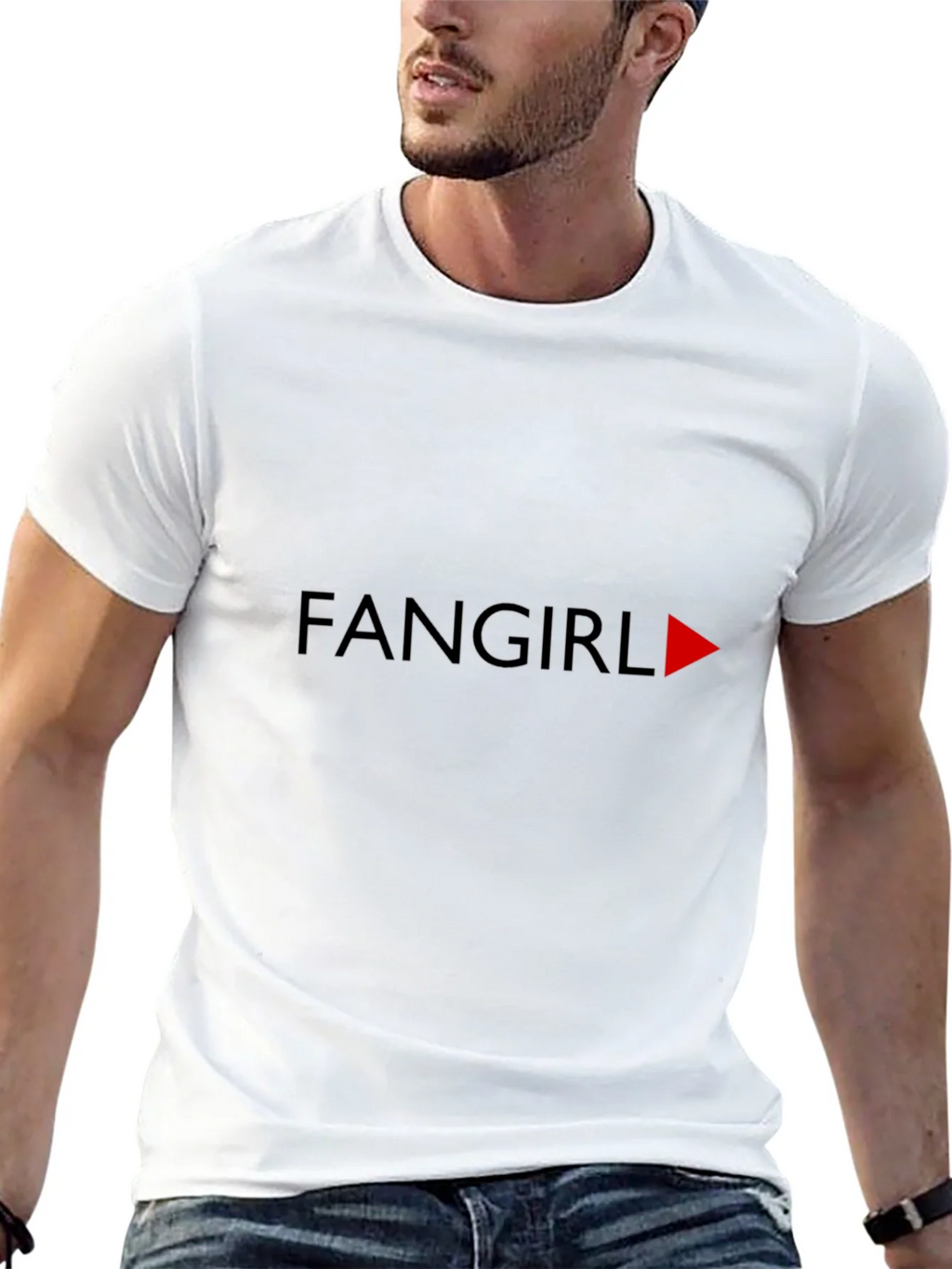 Fangirl Tee - Black T-Shirt with Graphic Print