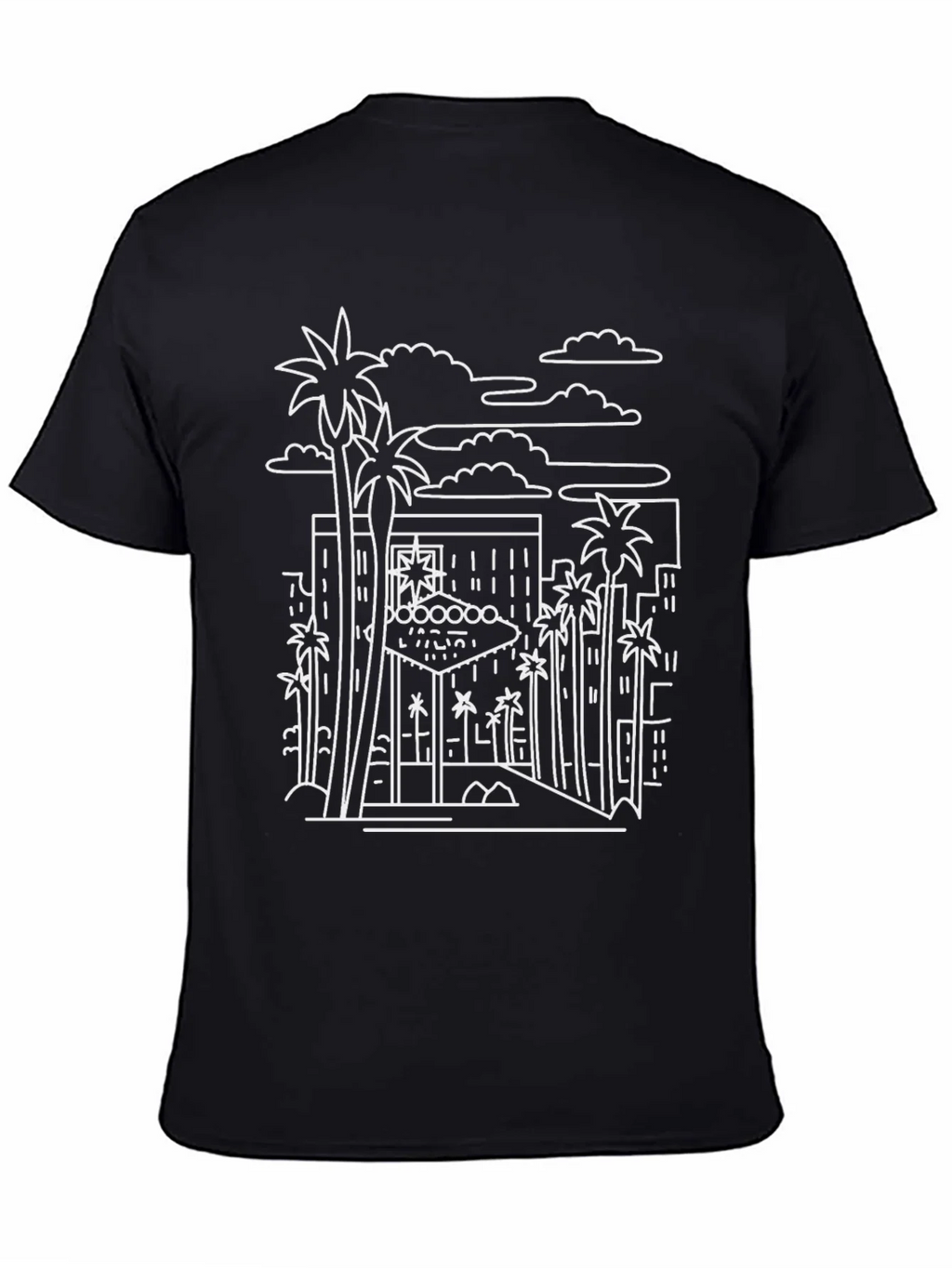Las Vegas Graphic Tee - Stylish Cityscape Design