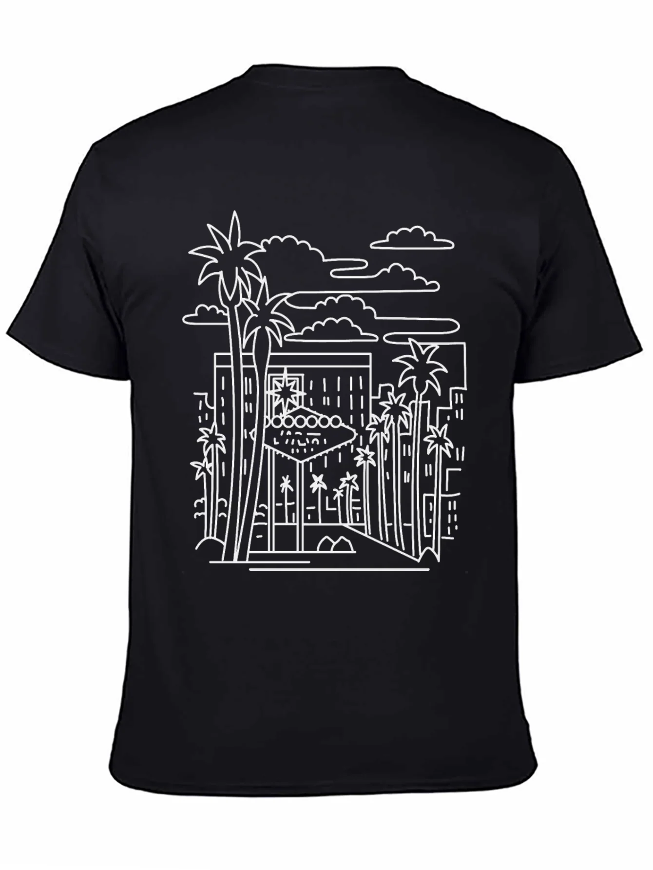 Las Vegas Graphic Tee - Stylish Cityscape Design