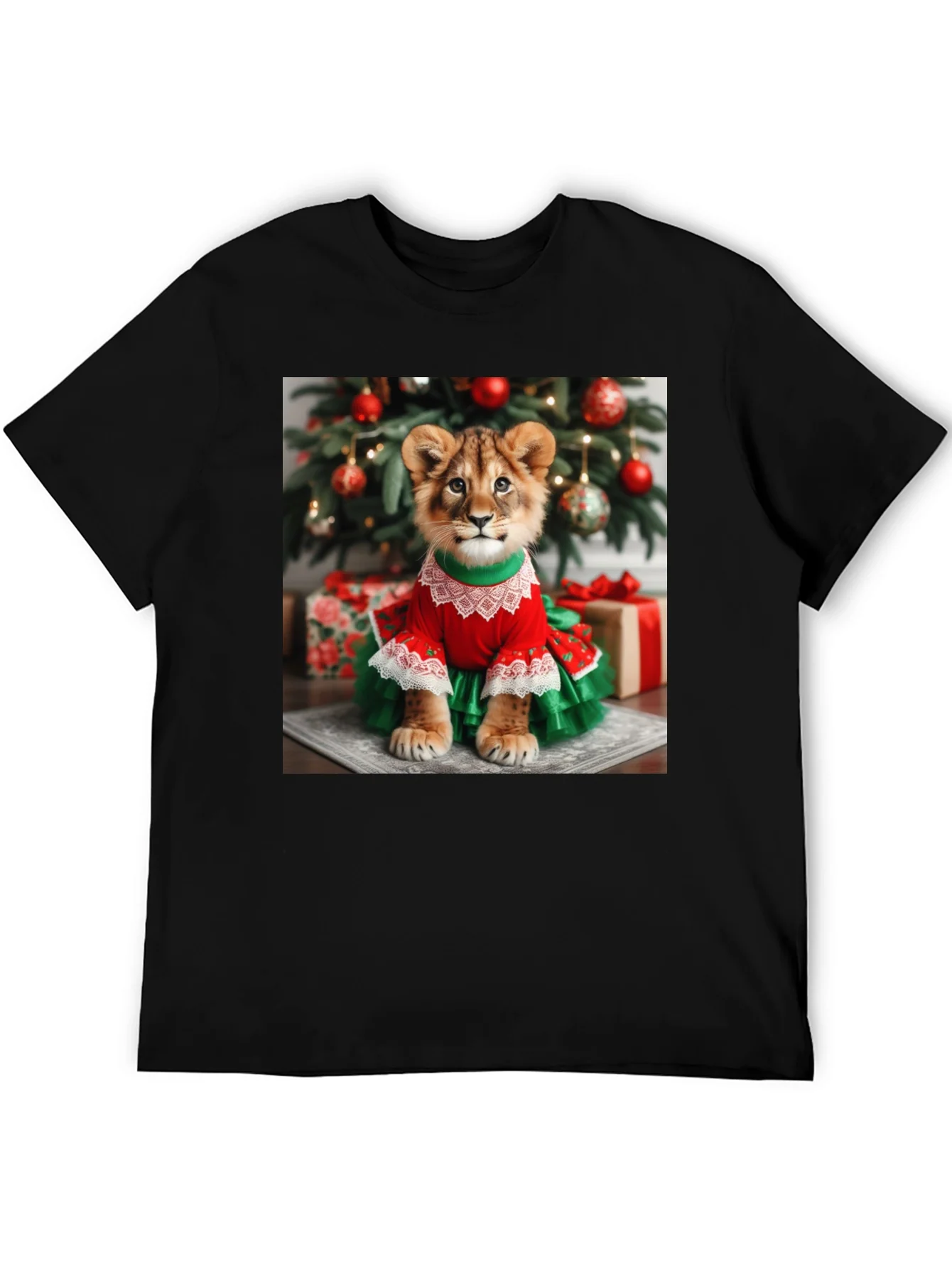 Lion Cub Christmas T-Shirt