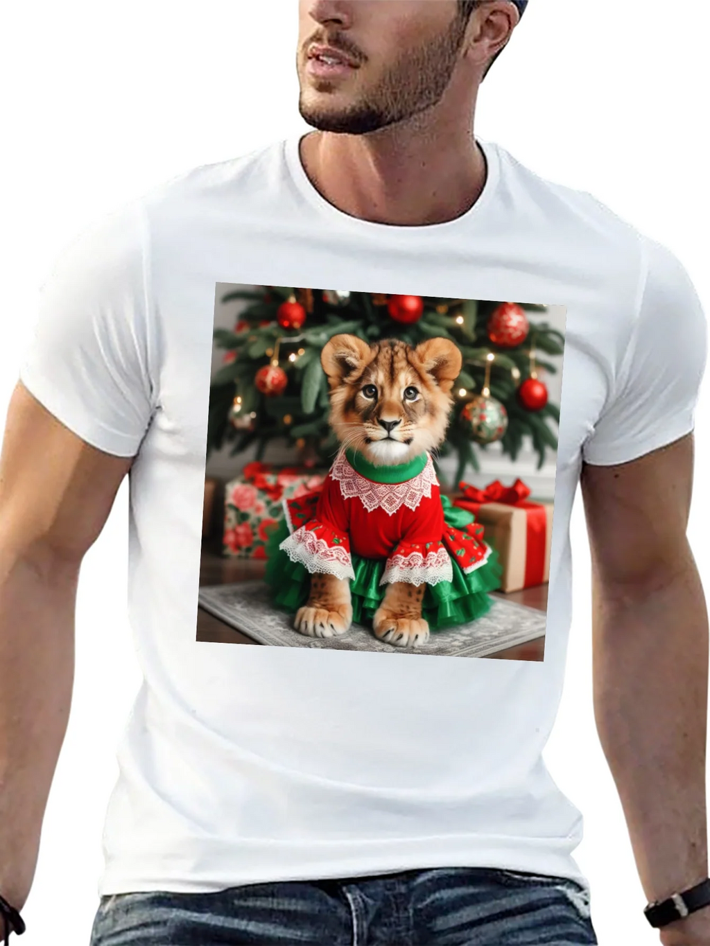 Lion Cub Christmas T-Shirt