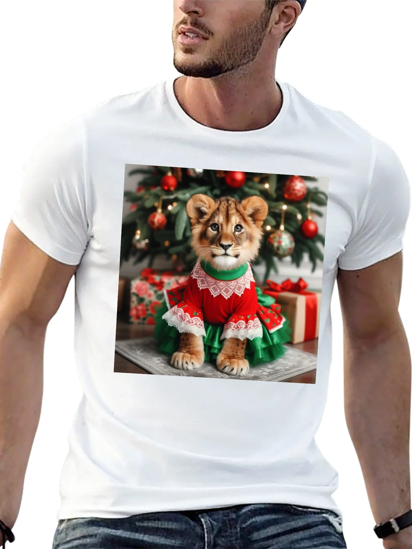 Lion Cub Christmas T-Shirt