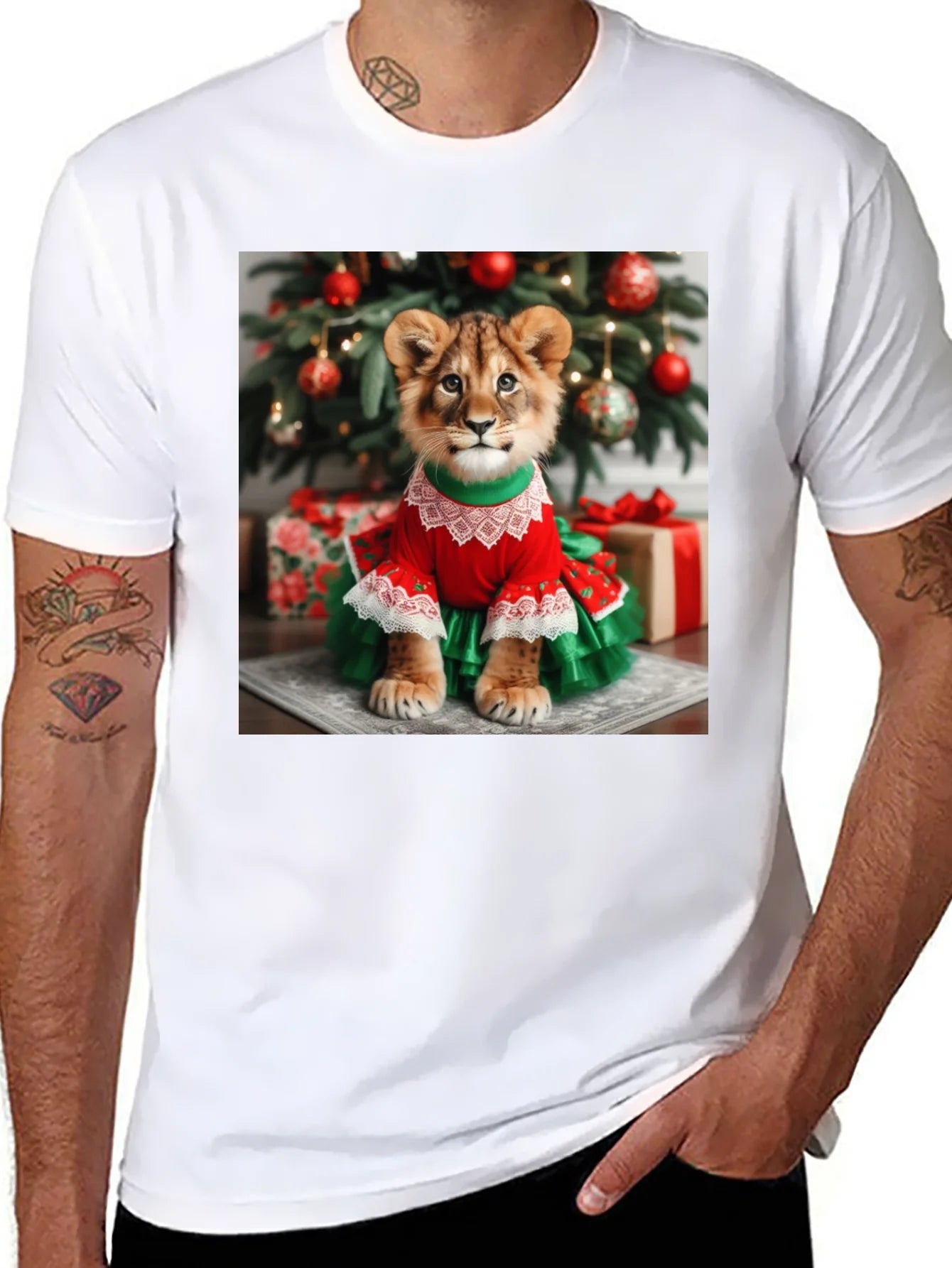 Lion Cub Christmas T-Shirt
