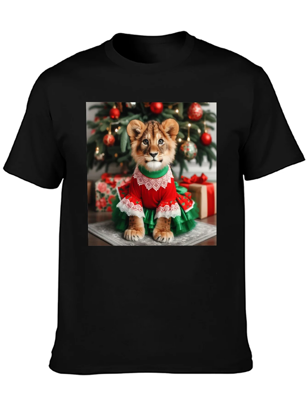 Lion Cub Christmas T-Shirt