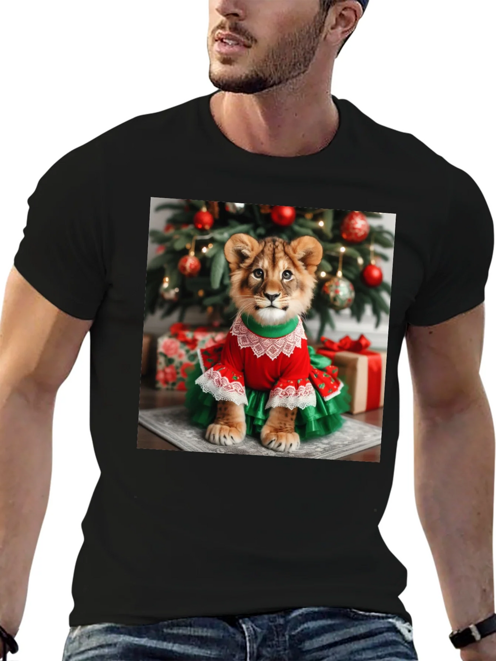 Lion Cub Christmas T-Shirt