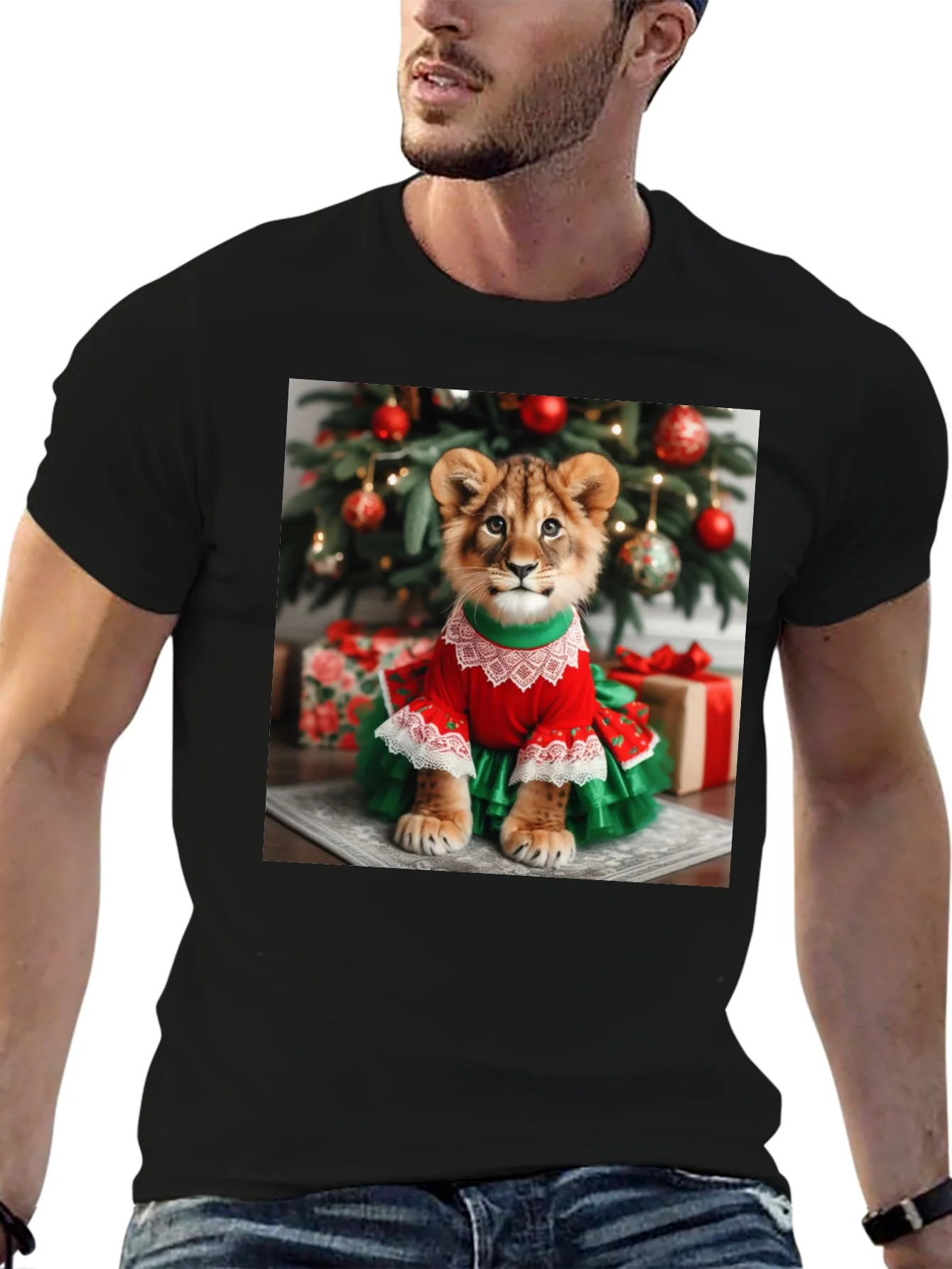 Lion Cub Christmas T-Shirt