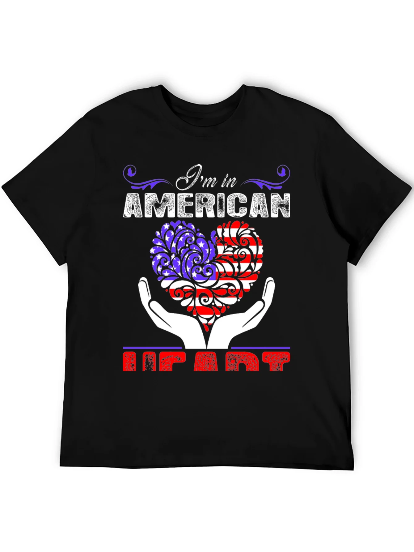 American Heart Patriotic Graphic T-Shirt