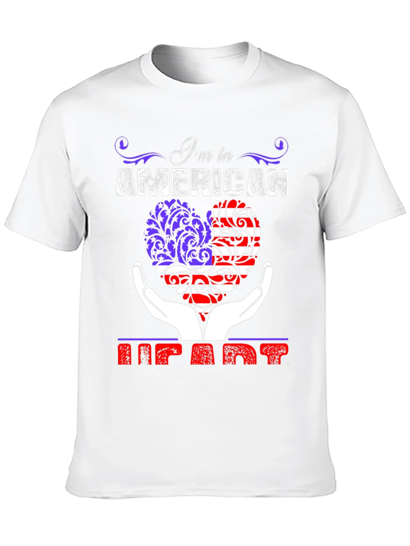 American Heart Patriotic Graphic T-Shirt