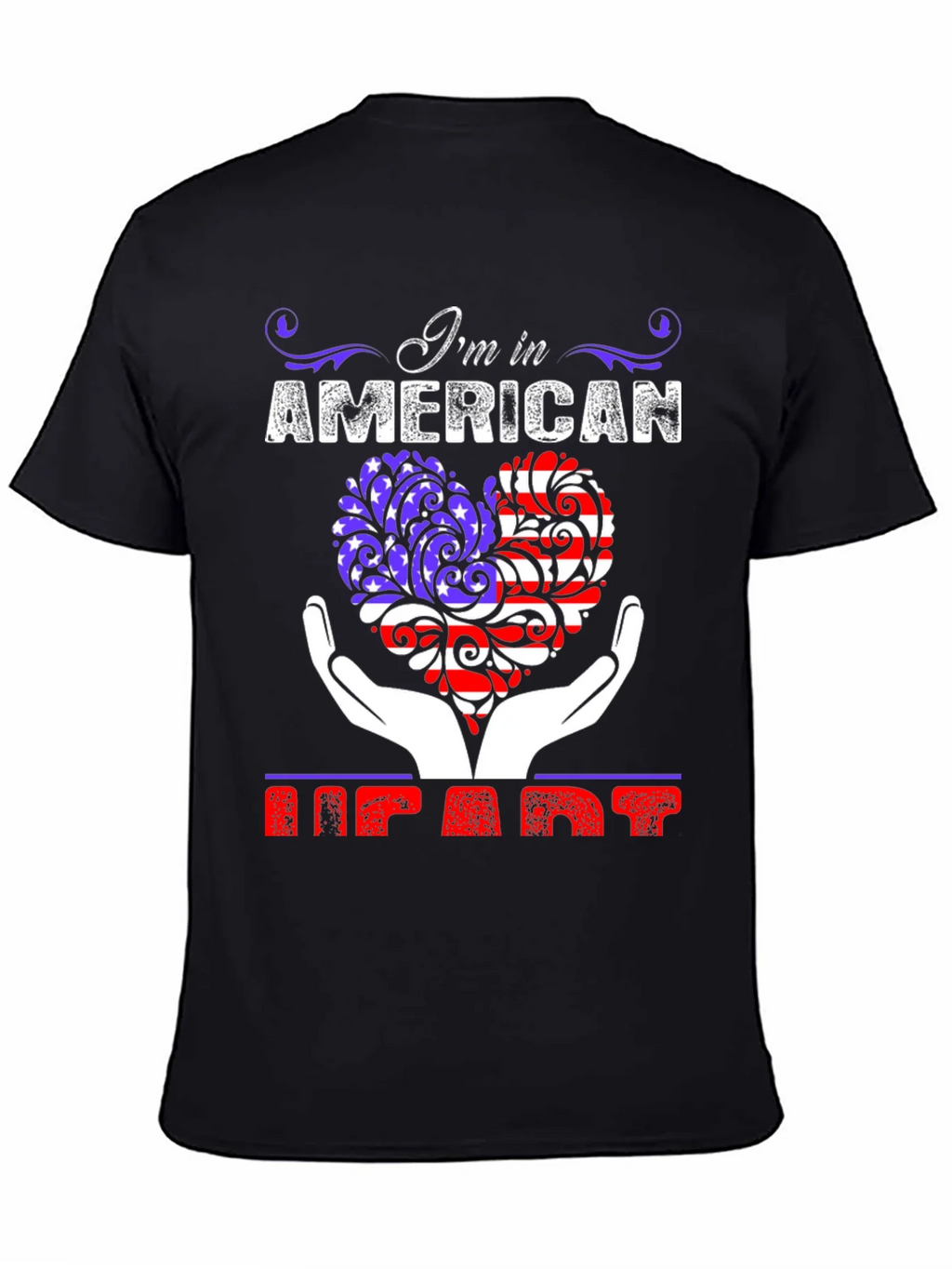 American Heart Patriotic Graphic T-Shirt