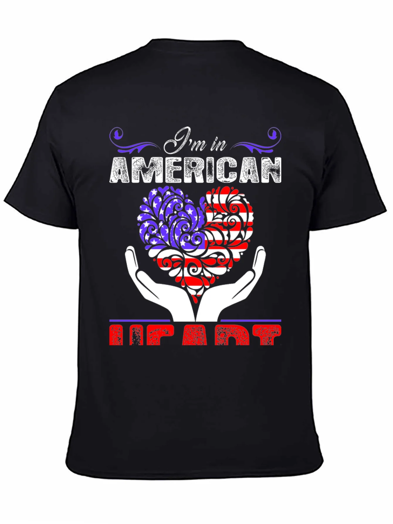 American Heart Patriotic Graphic T-Shirt