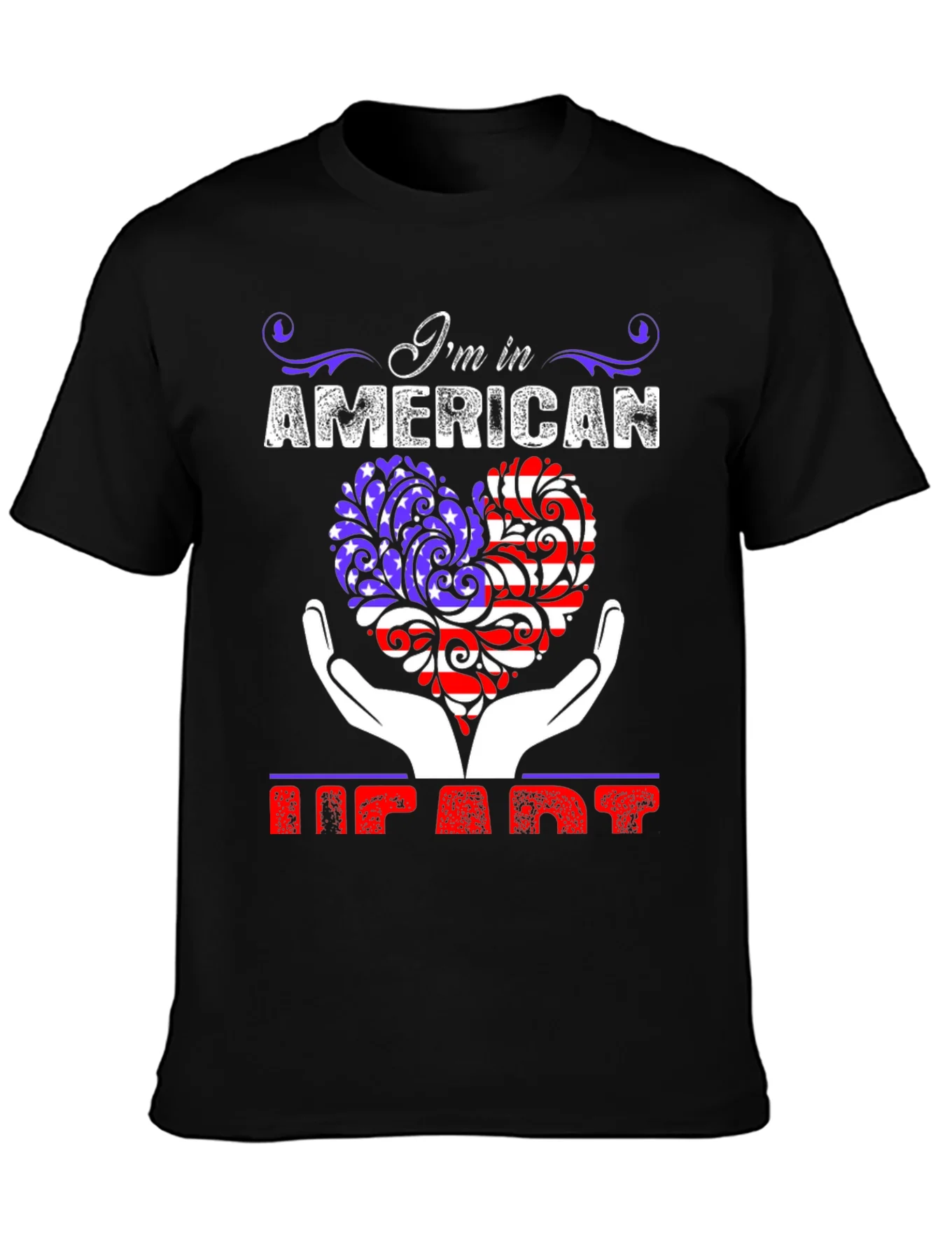 American Heart Patriotic Graphic T-Shirt