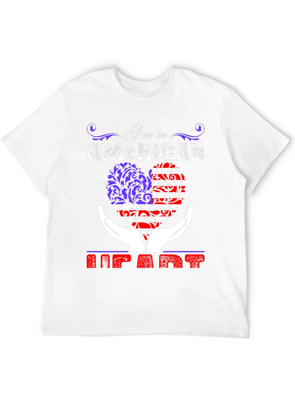 American Heart Patriotic Graphic T-Shirt