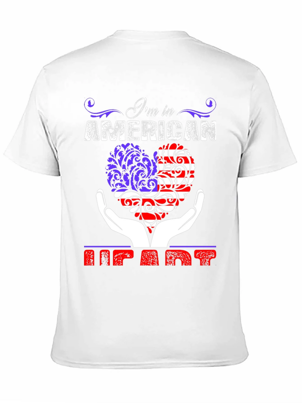 American Heart Patriotic Graphic T-Shirt