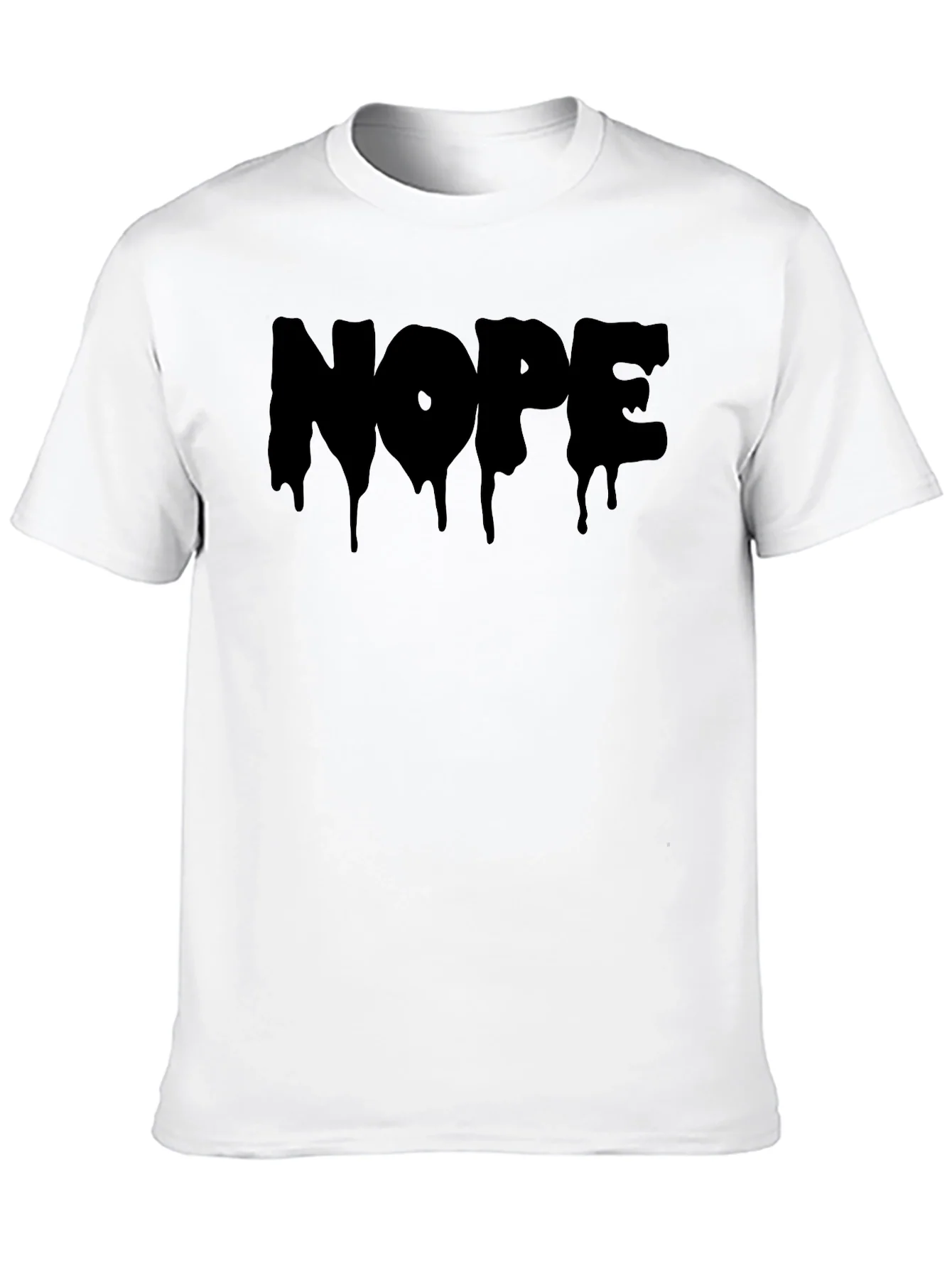Nope Drip Graphic Tee - Mens Black T-Shirt