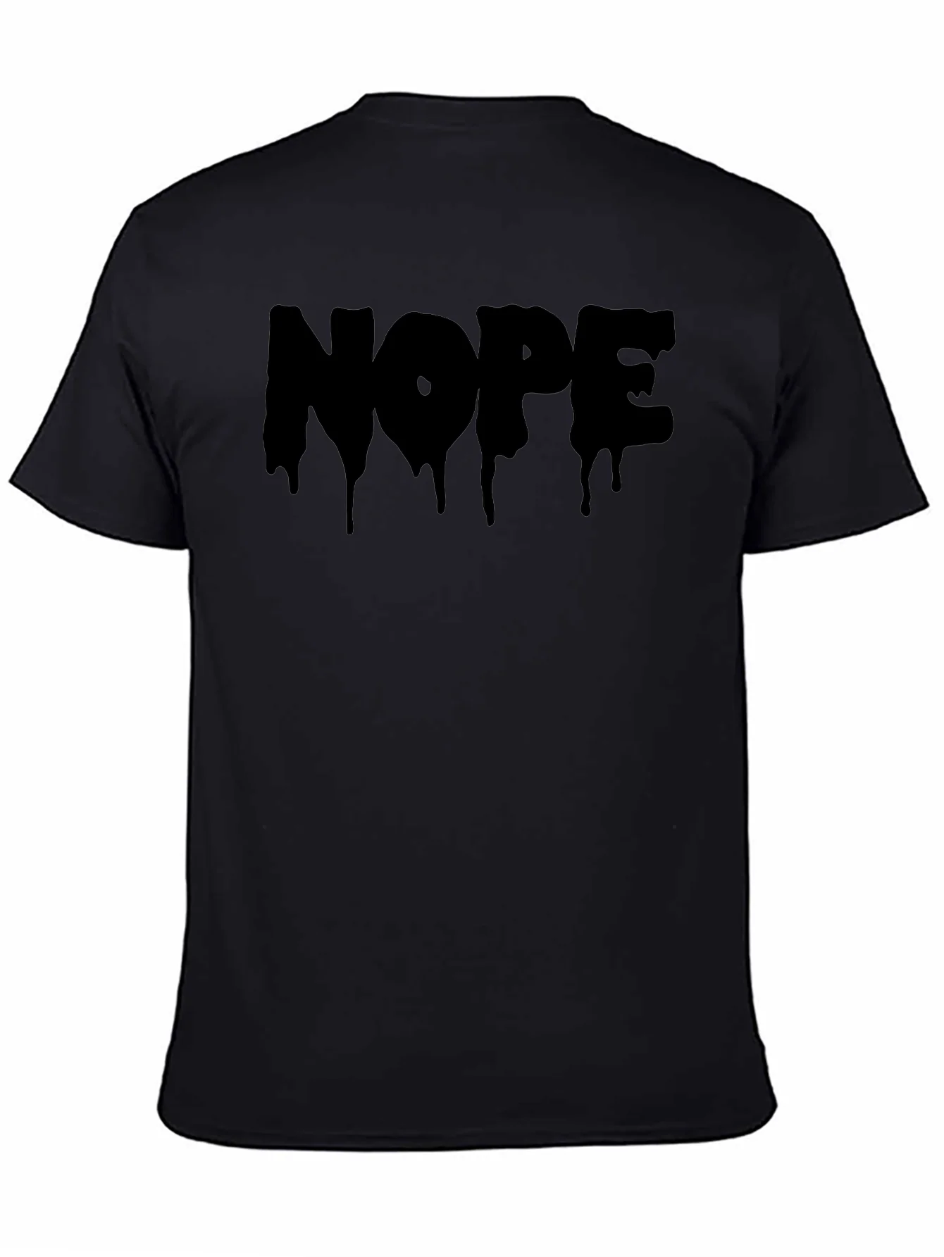 Nope Drip Graphic Tee - Mens Black T-Shirt